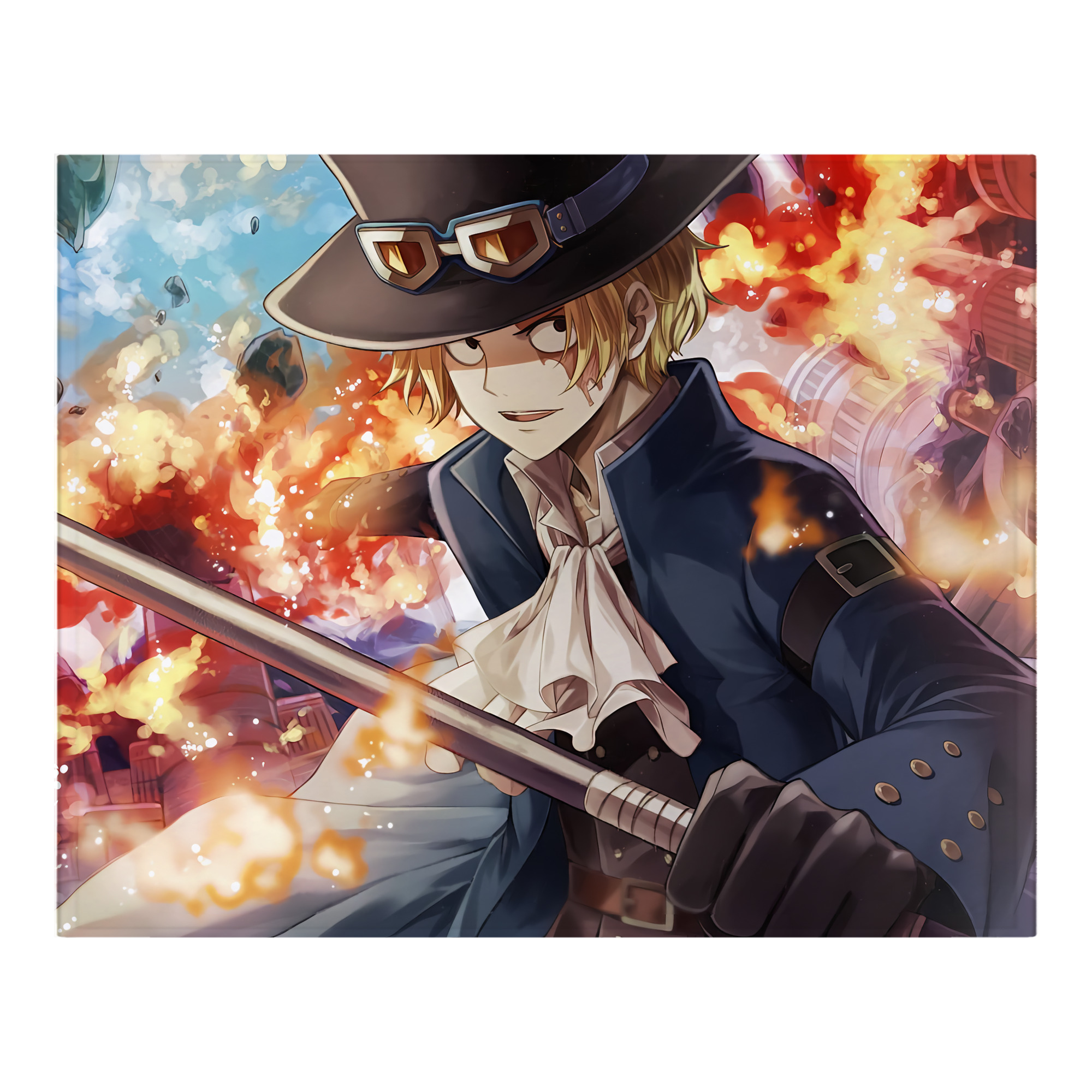 （画像用） ワンピース ONE PIECE フランネルブランケット・多サイズ対応（横型）