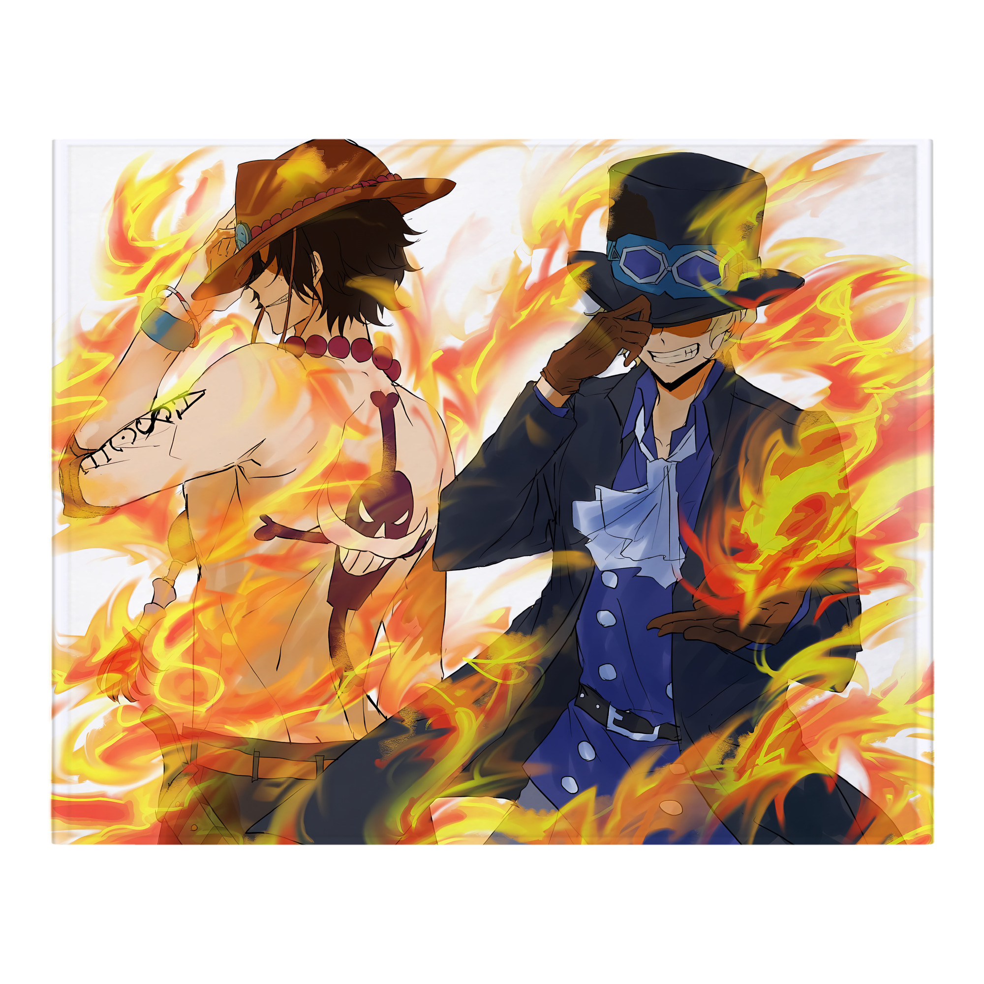 （画像用） ワンピース ONE PIECE フランネルブランケット・多サイズ対応（横型）