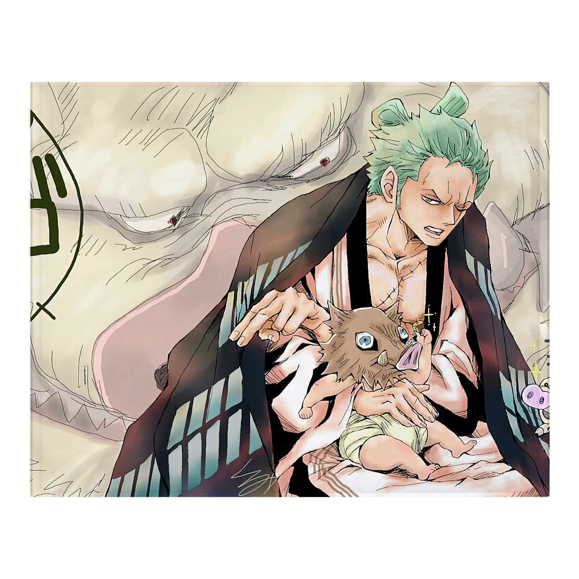 （画像用） ワンピース ONE PIECE フランネルブランケット・多サイズ対応（横型）