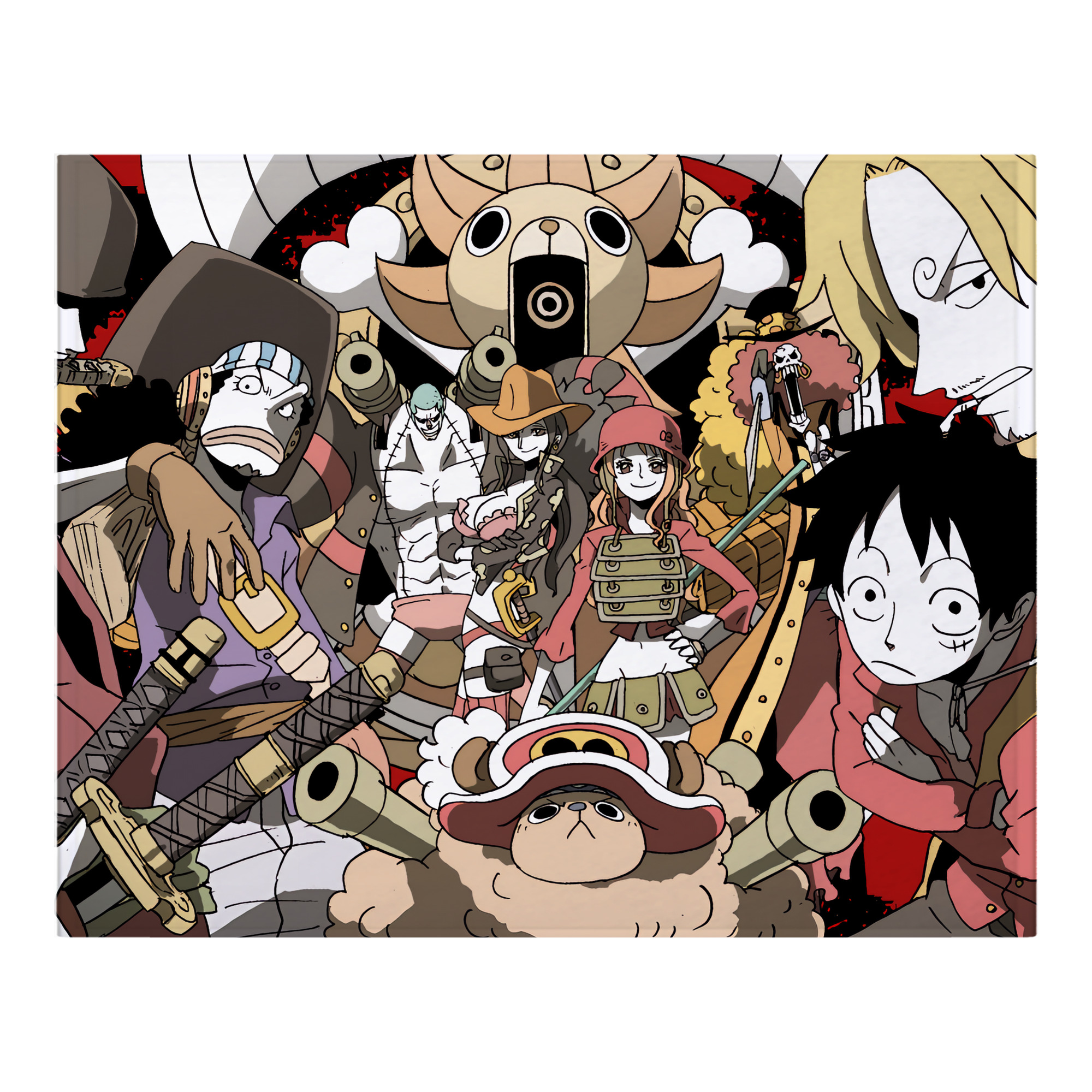 （画像用） ワンピース ONE PIECE フランネルブランケット・多サイズ対応（横型）
