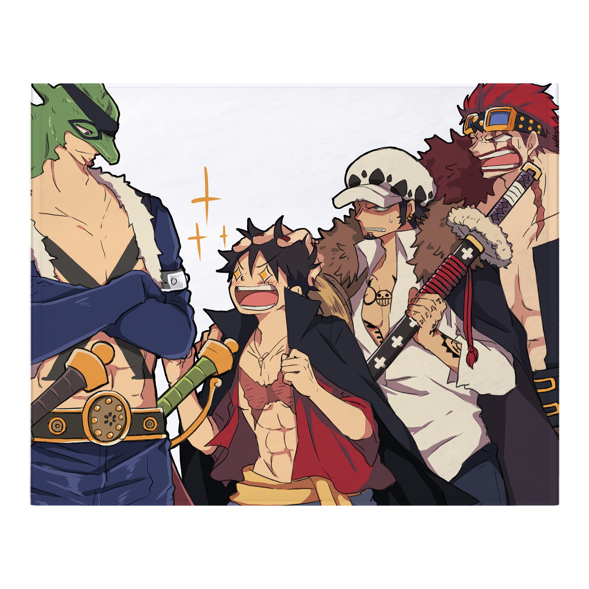 （画像用） ワンピース ONE PIECE フランネルブランケット・多サイズ対応（横型）