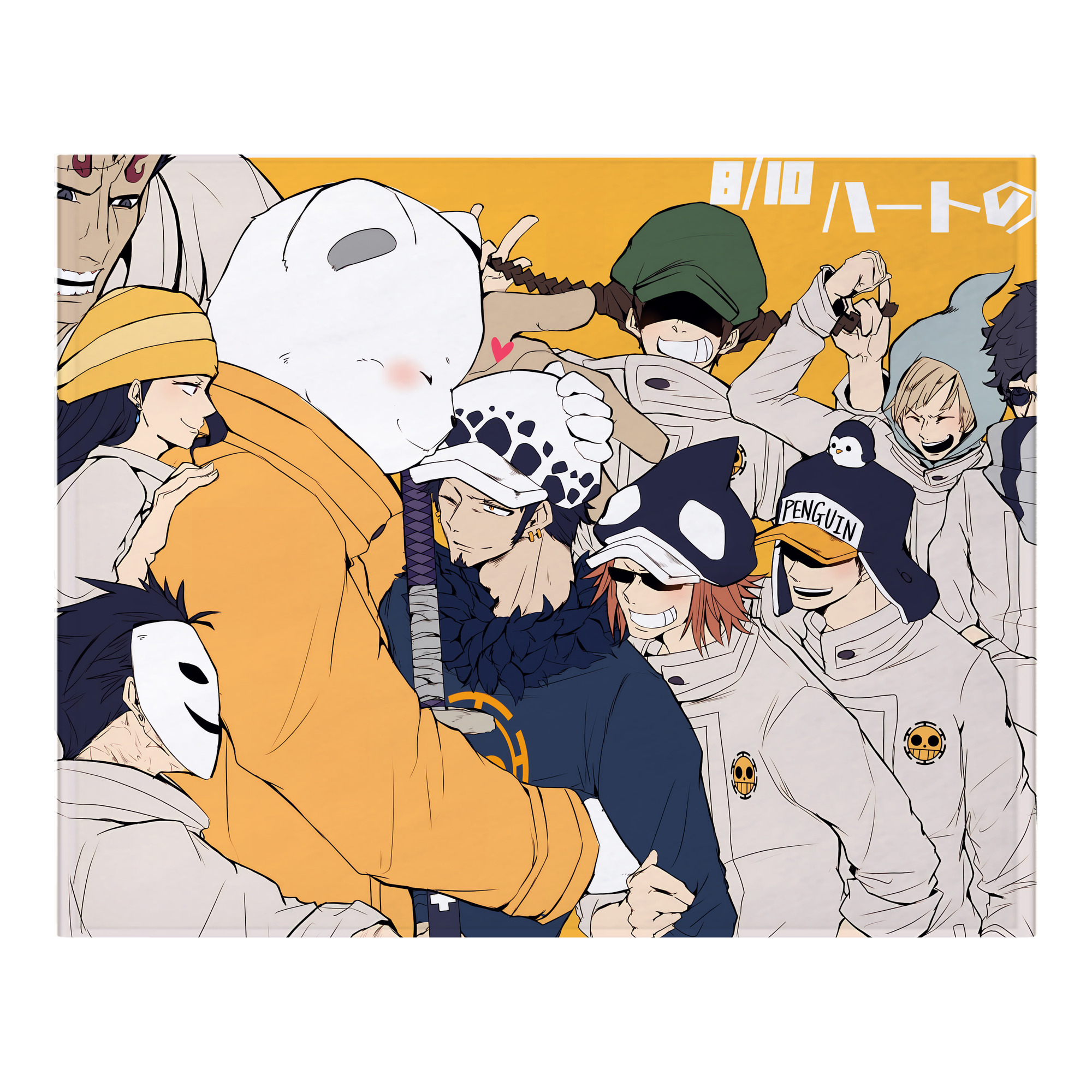（画像用） ワンピース ONE PIECE フランネルブランケット・多サイズ対応（横型）