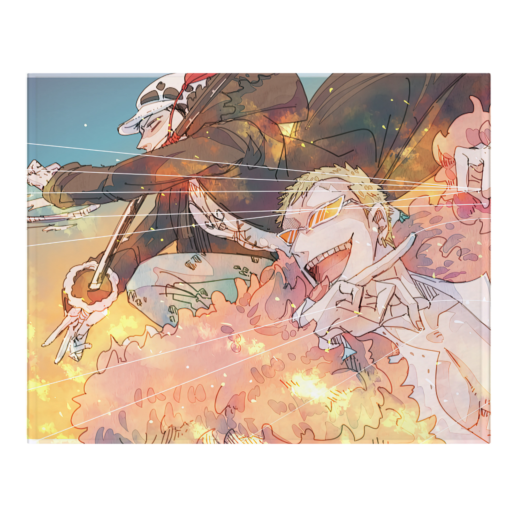 （画像用） ワンピース ONE PIECE フランネルブランケット・多サイズ対応（横型）