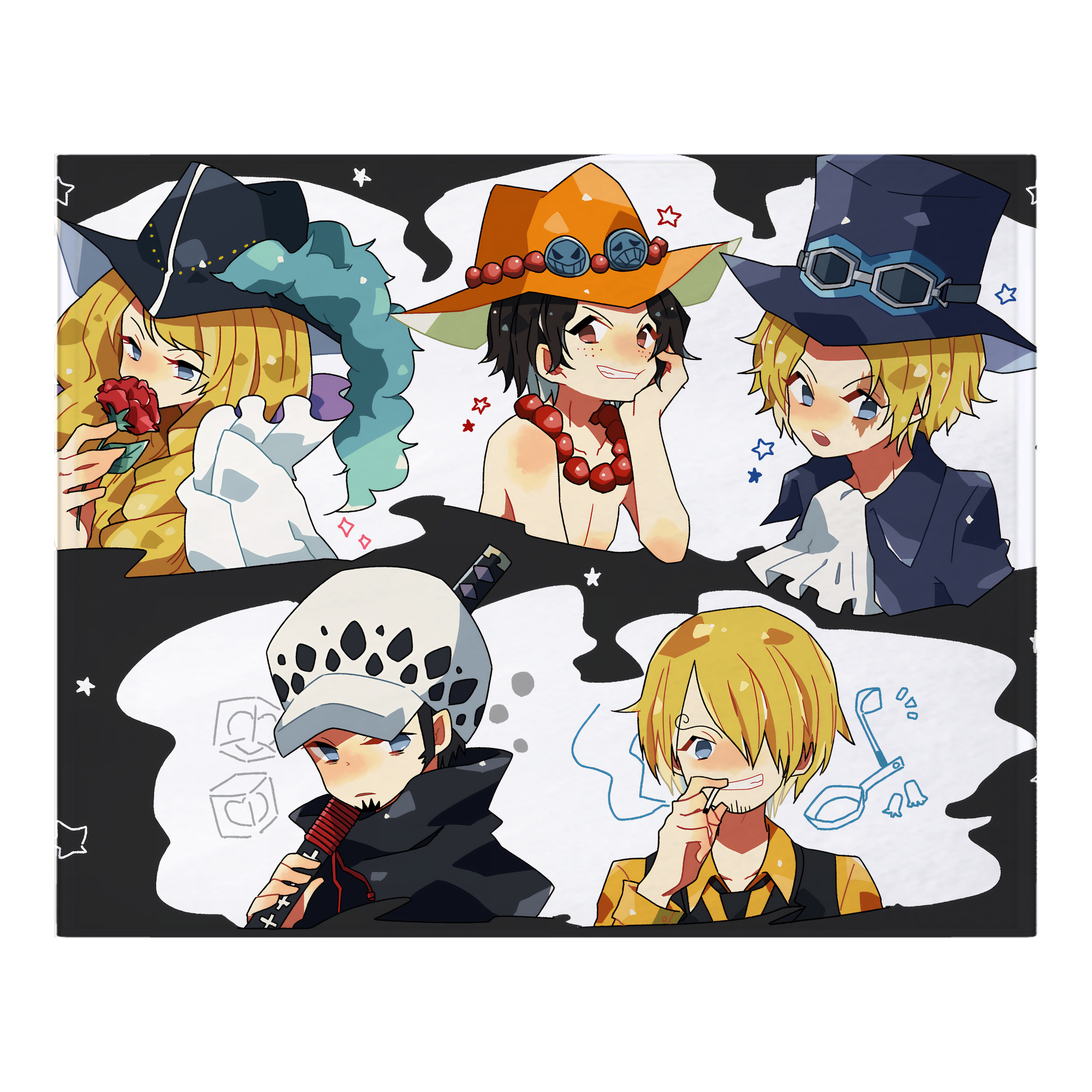 （画像用） ワンピース ONE PIECE フランネルブランケット・多サイズ対応（横型）