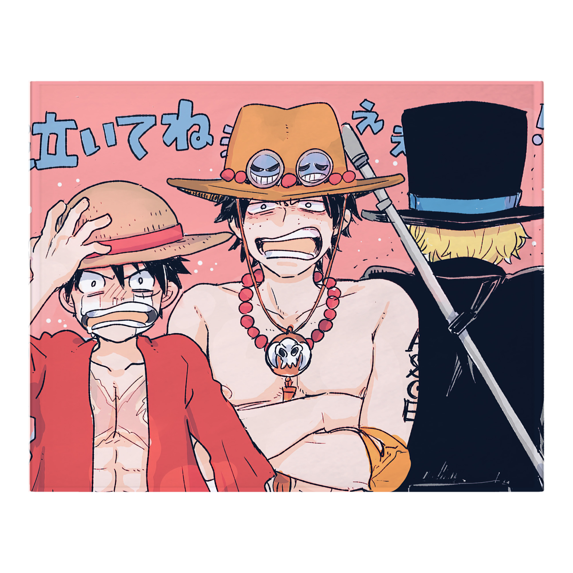 （画像用） ワンピース ONE PIECE フランネルブランケット・多サイズ対応（横型）