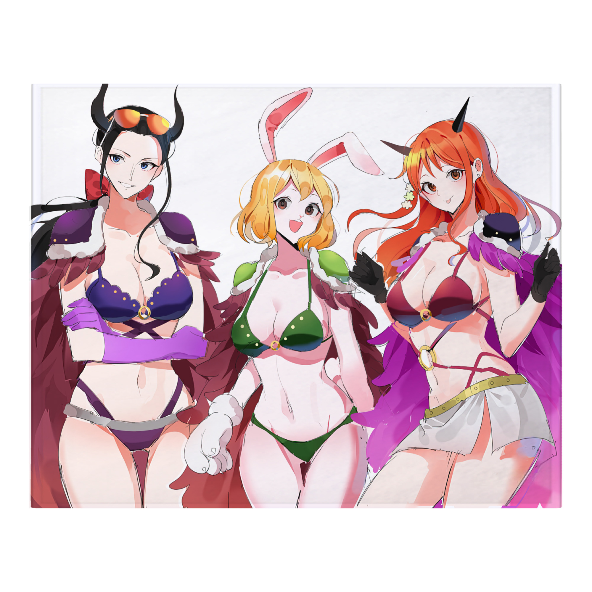 （画像用） ワンピース ONE PIECE フランネルブランケット・多サイズ対応（横型）