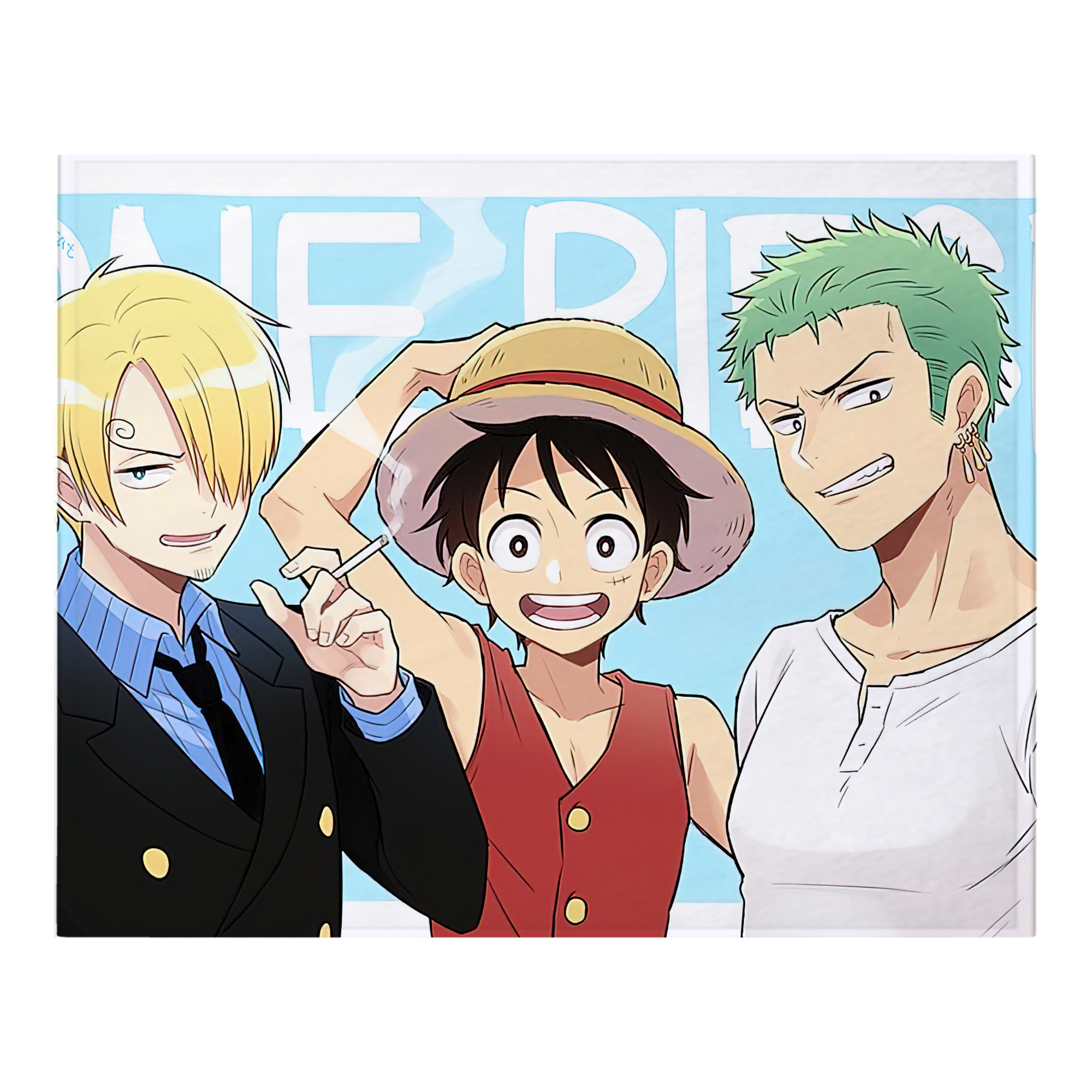 （画像用） ワンピース ONE PIECE フランネルブランケット・多サイズ対応（横型）
