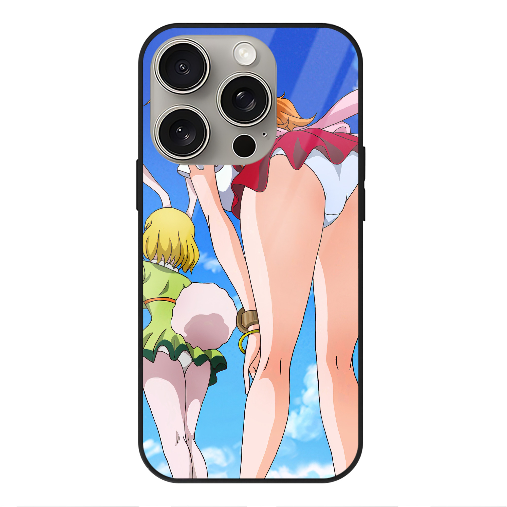 （画像用） ワンピース ONE PIECE 【iPhone15Pro対応】スマホケース 耐衝撃＆黄変防止 背面ガラス