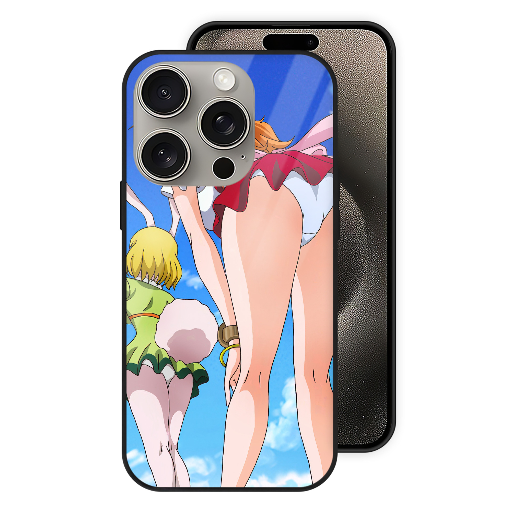 ワンピース ONE PIECE 【iPhone15Pro対応】スマホケース 耐衝撃＆黄変防止 背面ガラス