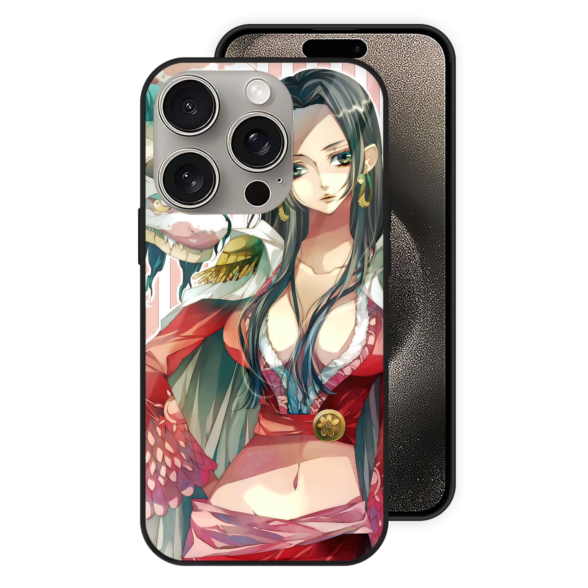 ワンピース ONE PIECE 【iPhone15Pro対応】スマホケース 耐衝撃＆黄変防止 背面ガラス
