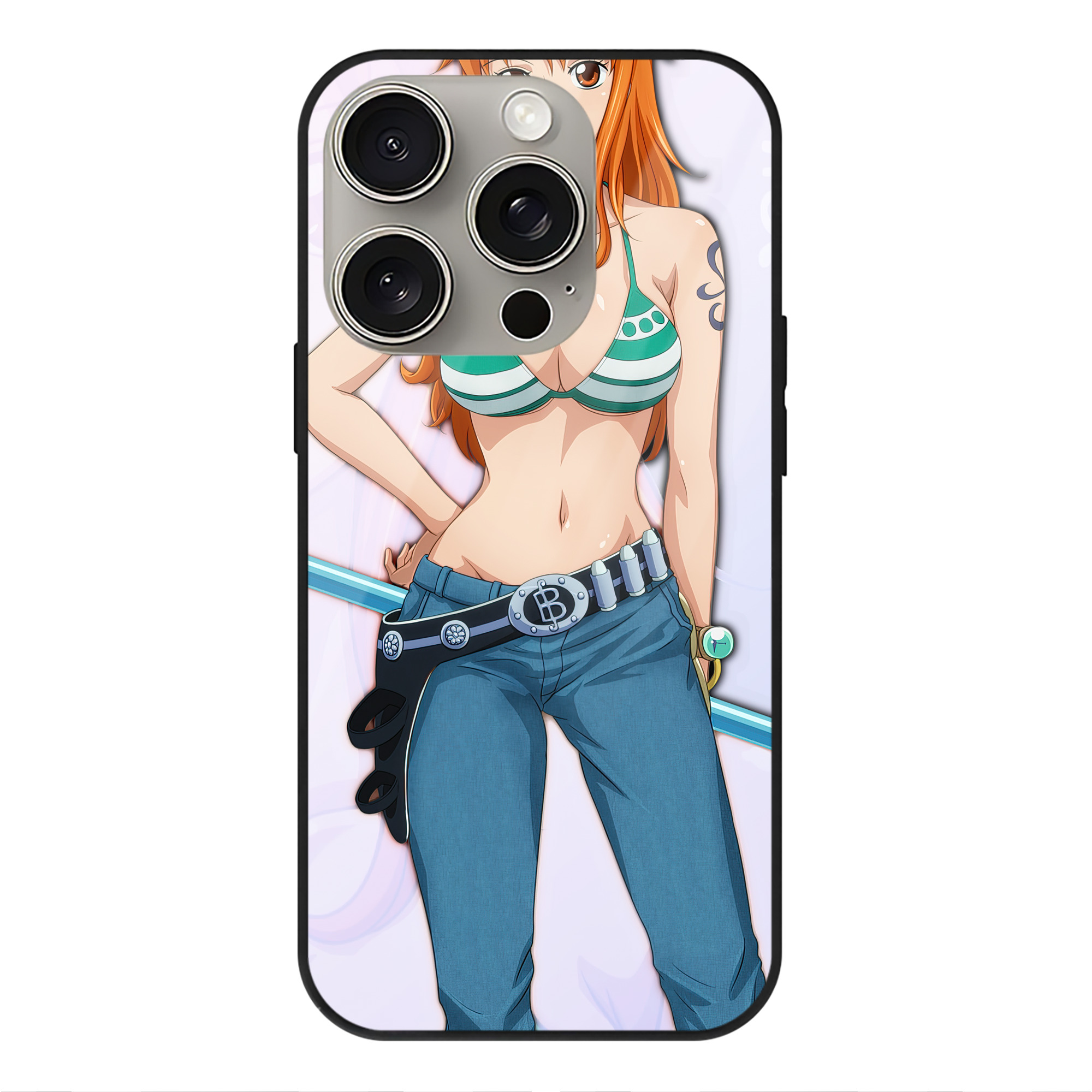 （画像用） ワンピース ONE PIECE 【iPhone15Pro対応】スマホケース 耐衝撃＆黄変防止 背面ガラス