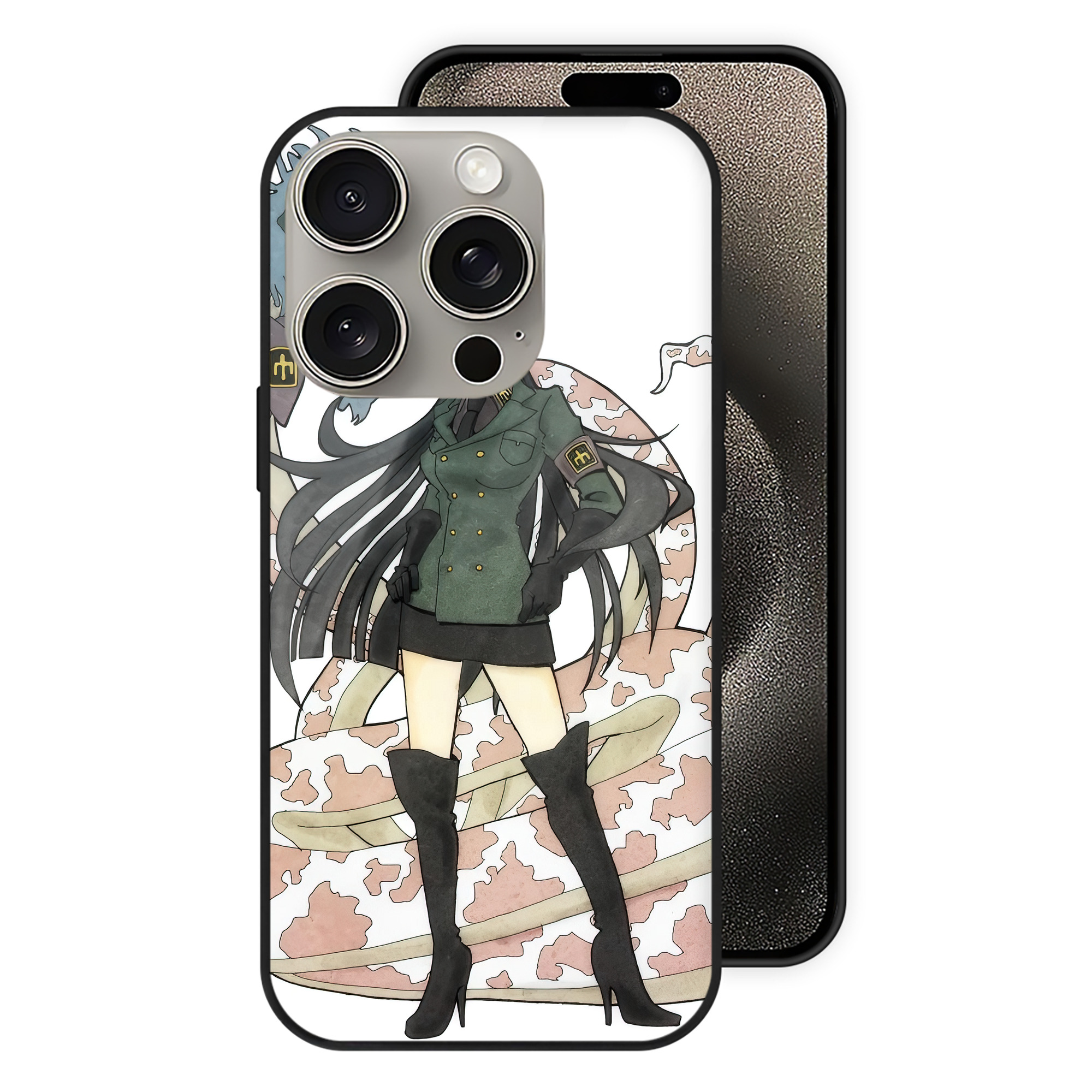 ワンピース ONE PIECE 【iPhone15Pro対応】スマホケース 耐衝撃＆黄変防止 背面ガラス