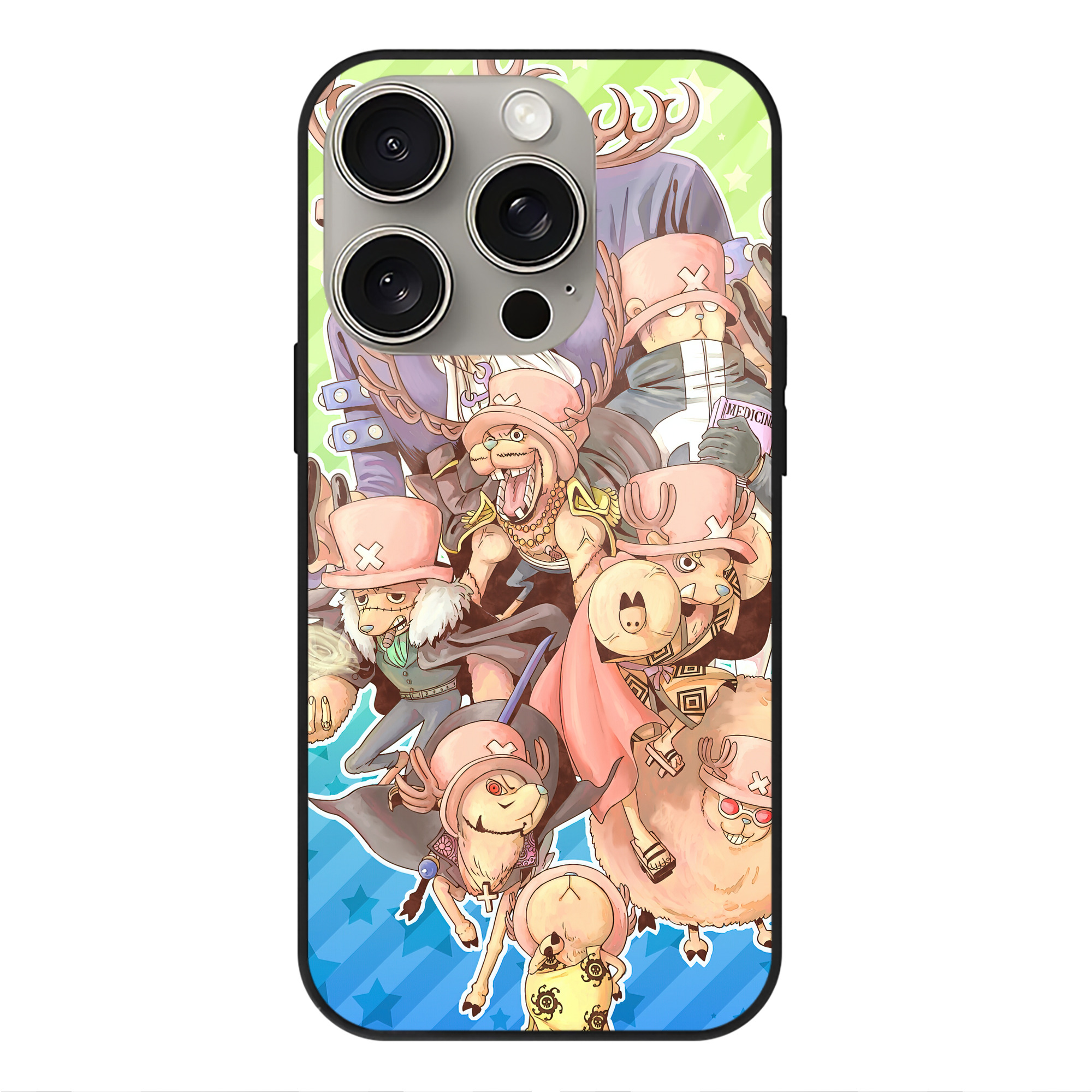 （画像用） ワンピース ONE PIECE 【iPhone15Pro対応】スマホケース 耐衝撃＆黄変防止 背面ガラス
