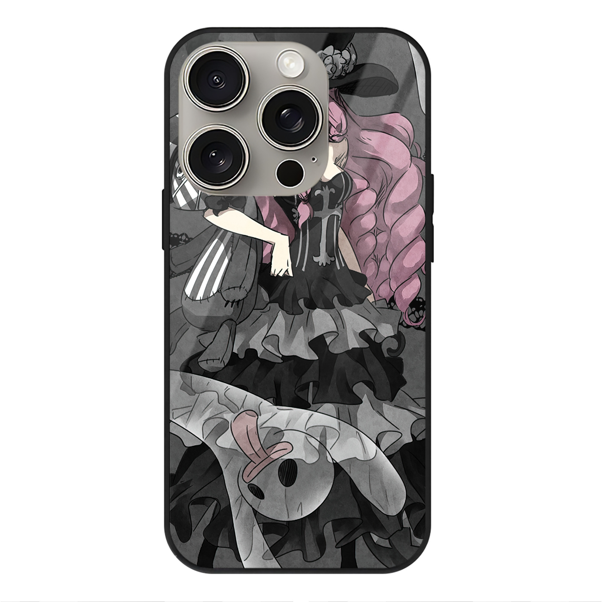 （画像用） ワンピース ONE PIECE 【iPhone15Pro対応】スマホケース 耐衝撃＆黄変防止 背面ガラス