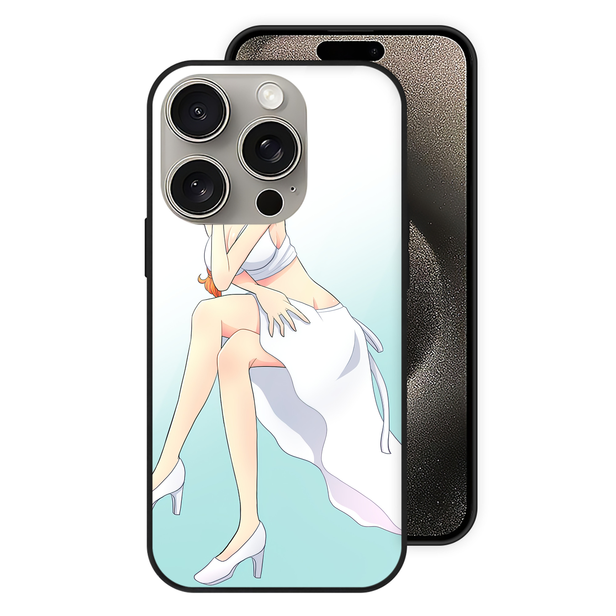 ワンピース ONE PIECE 【iPhone15Pro対応】スマホケース 耐衝撃＆黄変防止 背面ガラス
