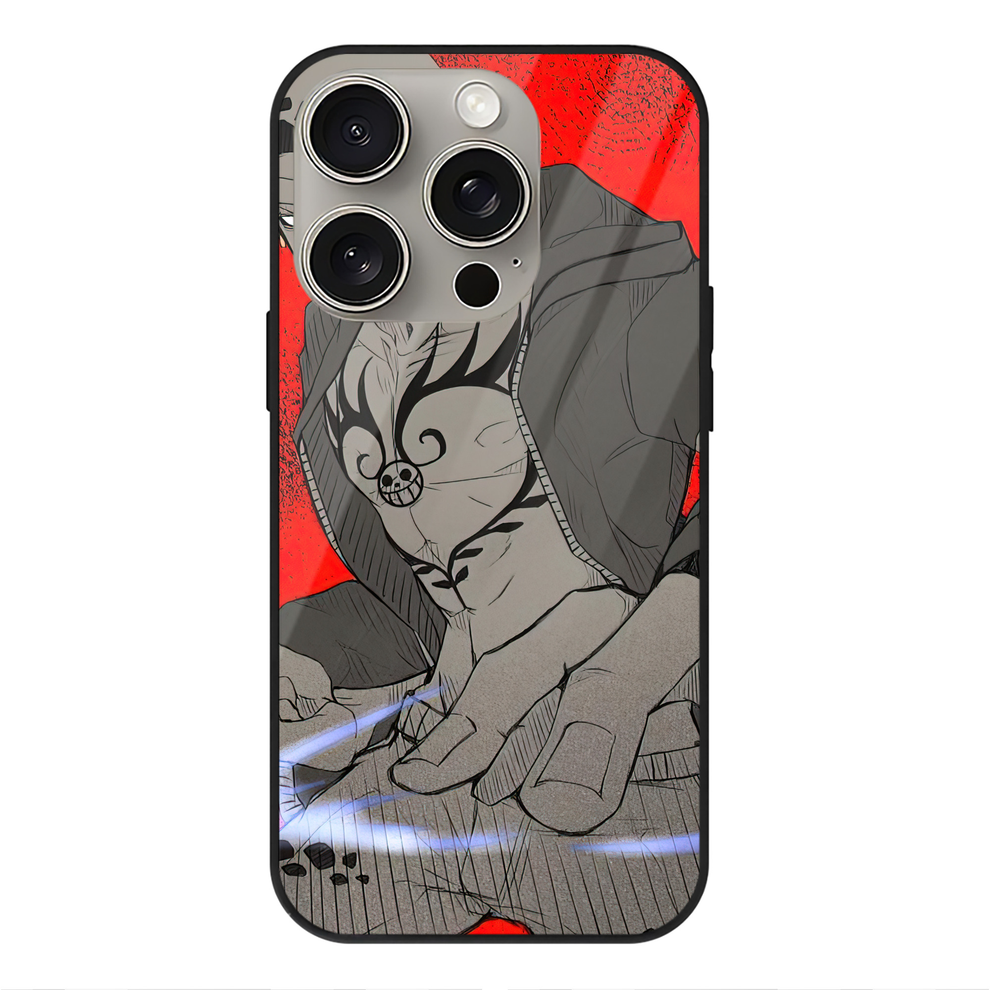 （画像用） ワンピース ONE PIECE 【iPhone15Pro対応】スマホケース 耐衝撃＆黄変防止 背面ガラス