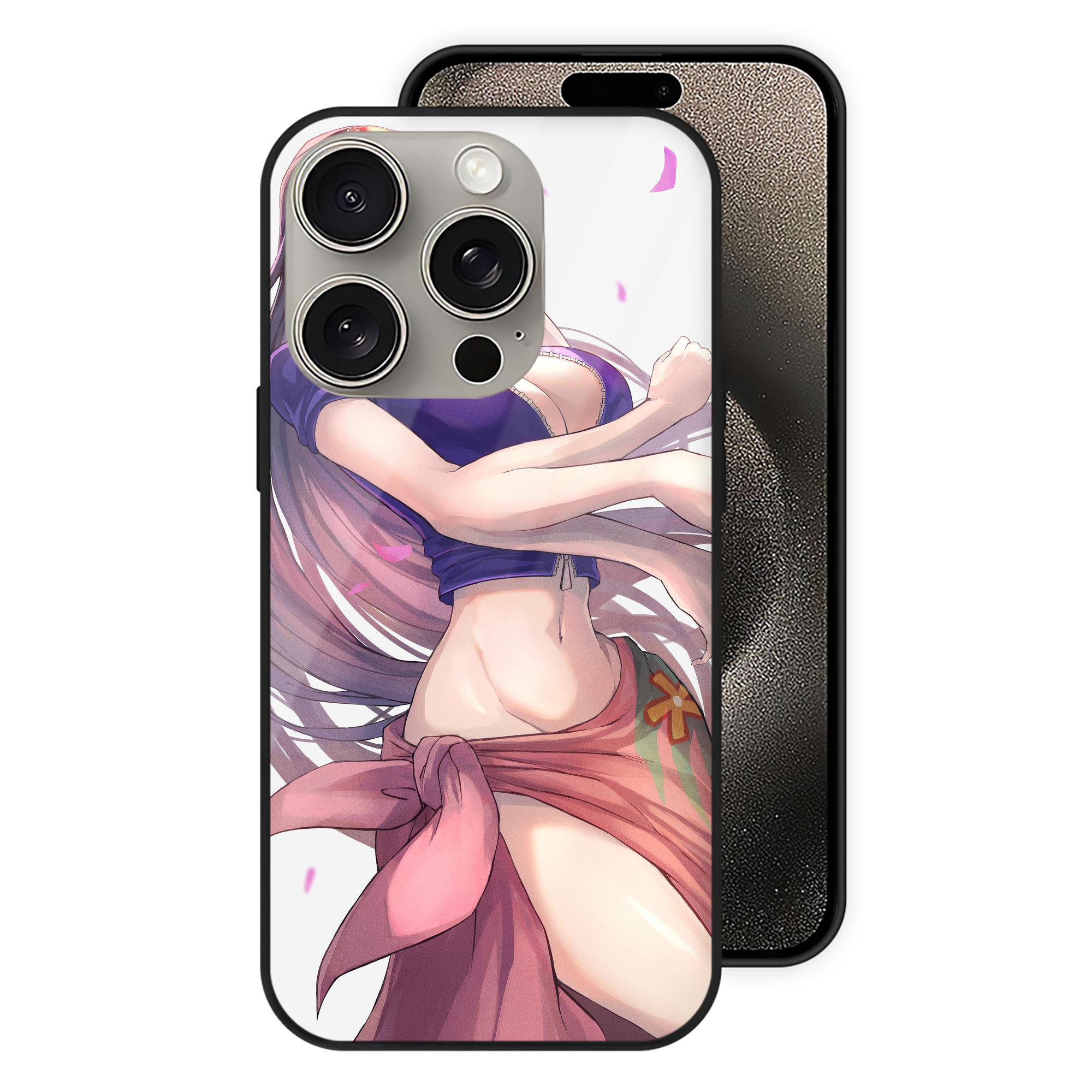 ワンピース ONE PIECE 【iPhone15Pro対応】スマホケース 耐衝撃＆黄変防止 背面ガラス