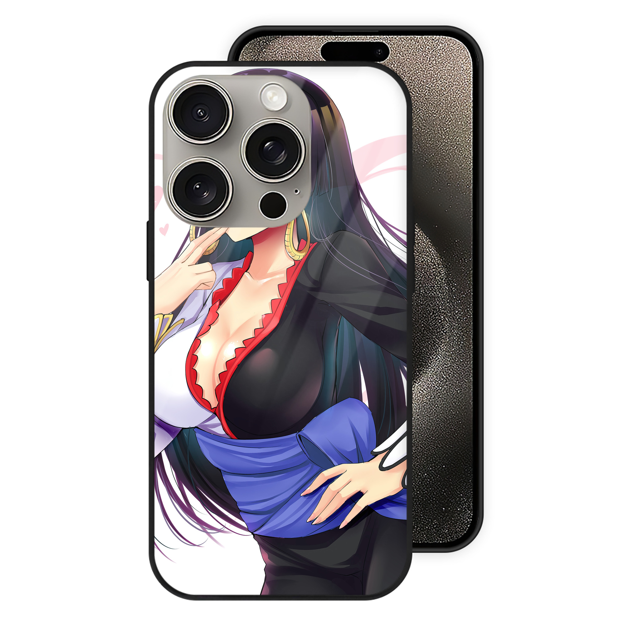 ワンピース ONE PIECE 【iPhone15Pro対応】スマホケース 耐衝撃＆黄変防止 背面ガラス
