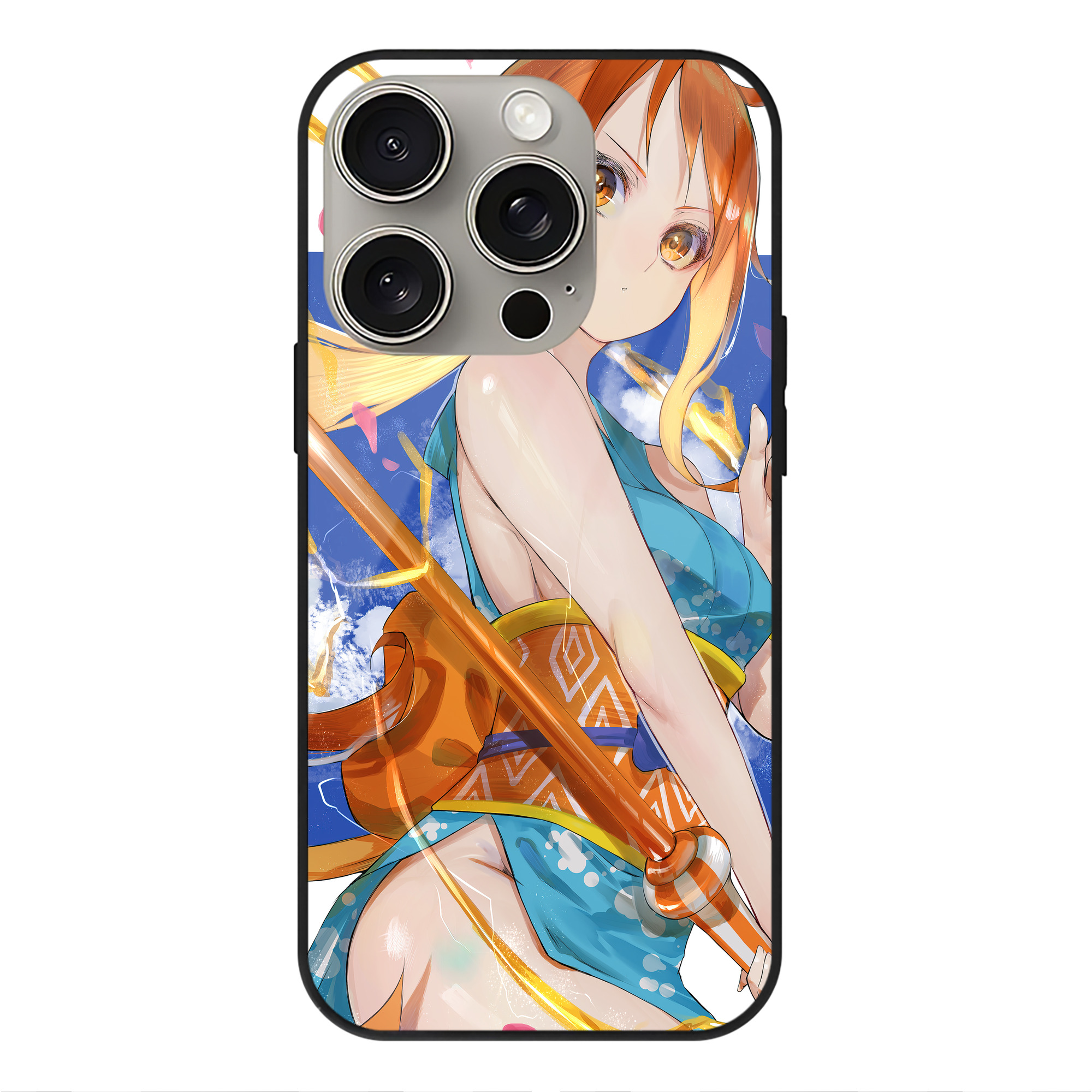 （画像用） ワンピース ONE PIECE 【iPhone15Pro対応】スマホケース 耐衝撃＆黄変防止 背面ガラス