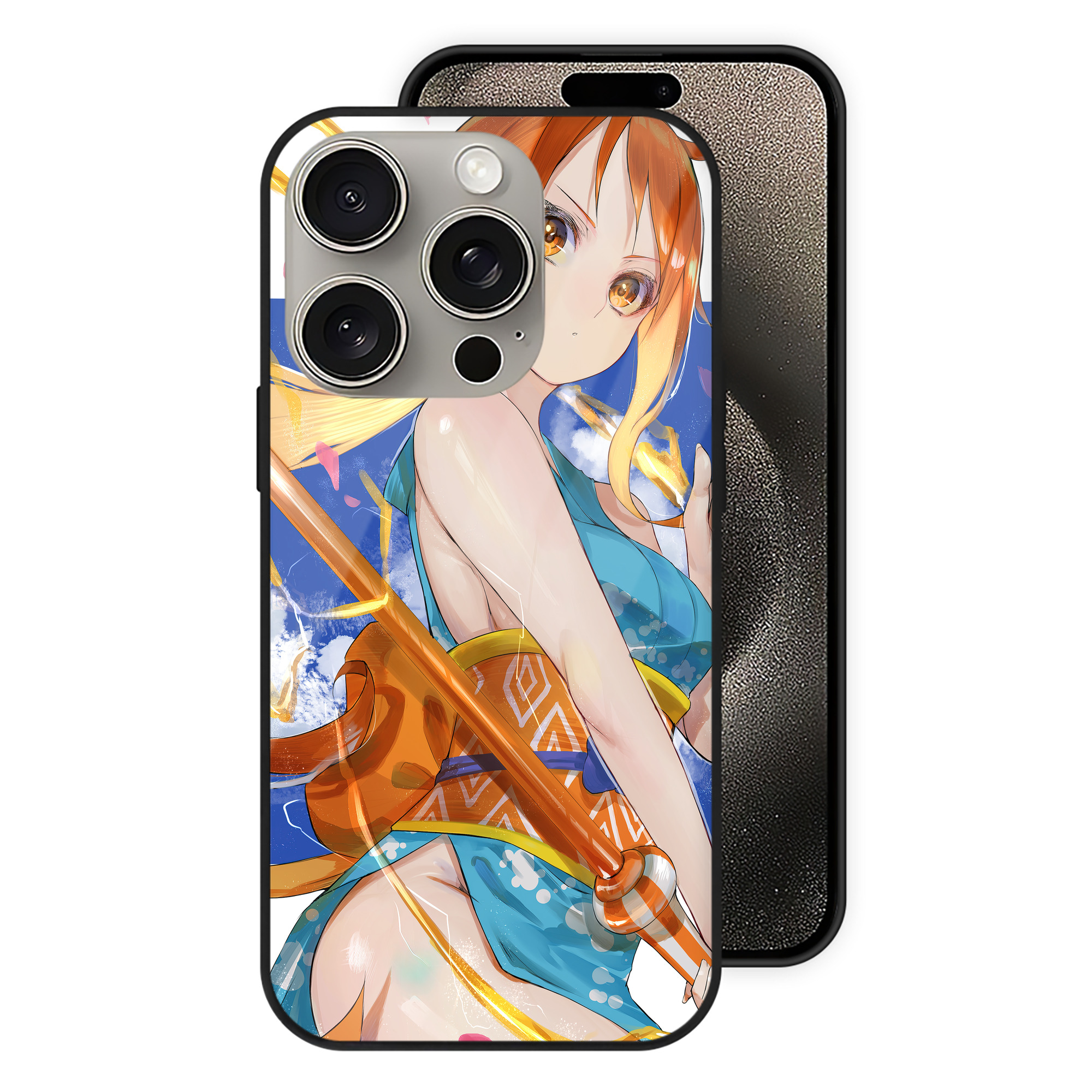 ワンピース ONE PIECE 【iPhone15Pro対応】スマホケース 耐衝撃＆黄変防止 背面ガラス