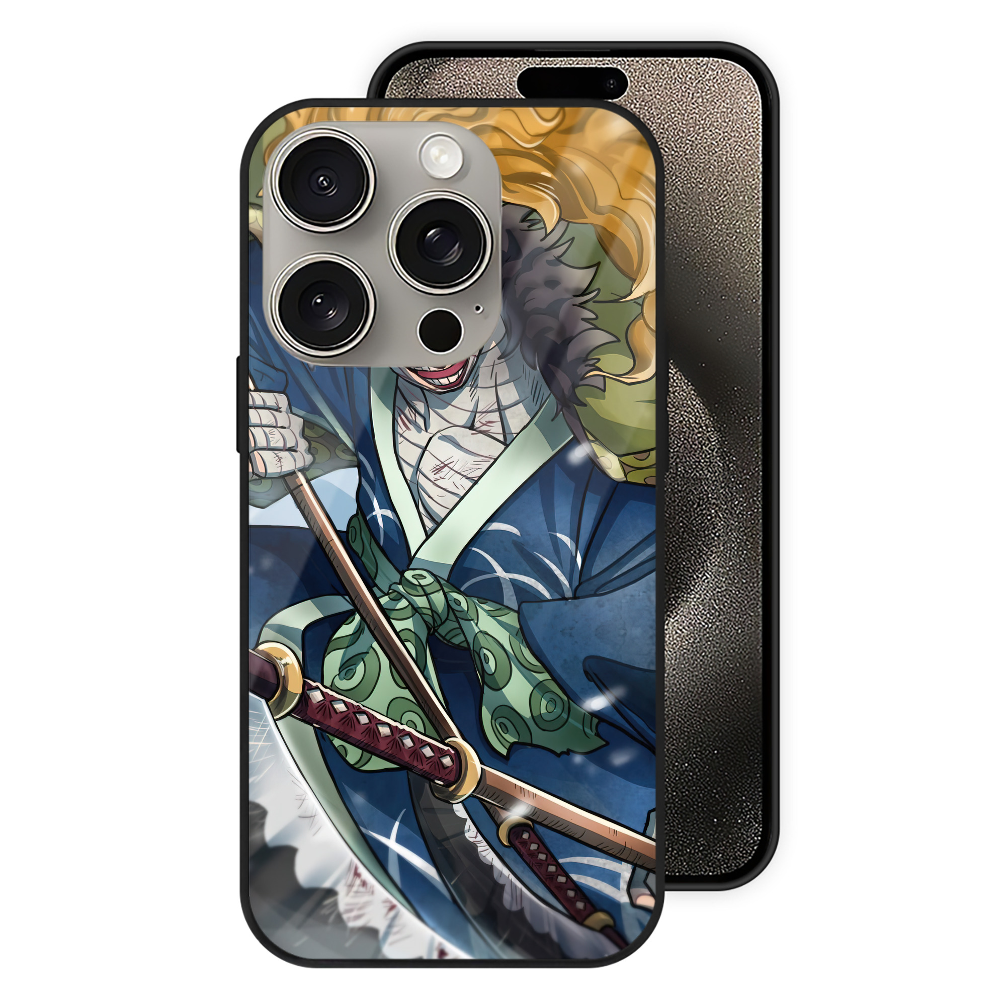 ワンピース ONE PIECE 【iPhone15Pro対応】スマホケース 耐衝撃＆黄変防止 背面ガラス