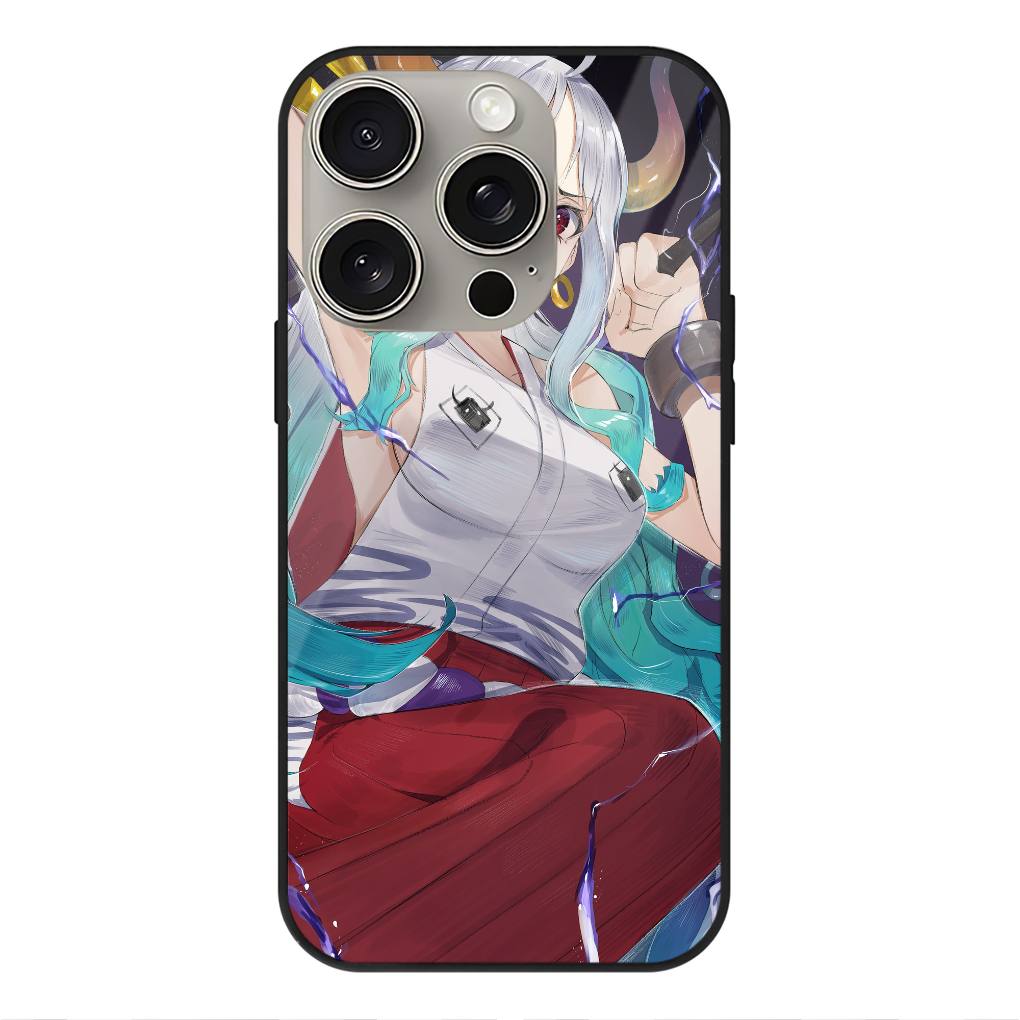 （画像用） ワンピース ONE PIECE 【iPhone15Pro対応】スマホケース 耐衝撃＆黄変防止 背面ガラス