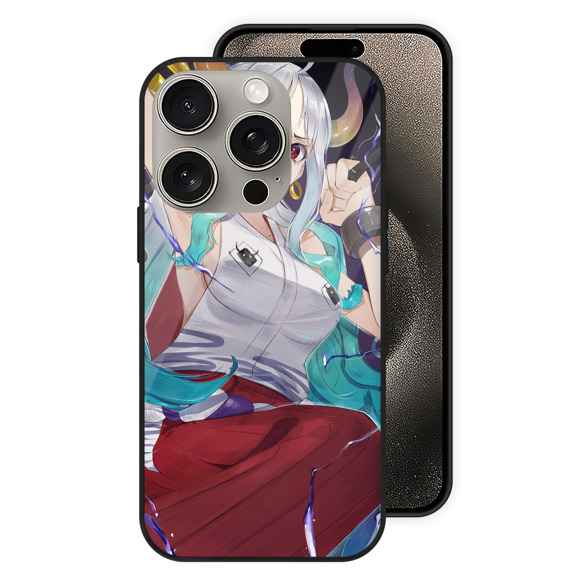 ワンピース ONE PIECE 【iPhone15Pro対応】スマホケース 耐衝撃＆黄変防止 背面ガラス