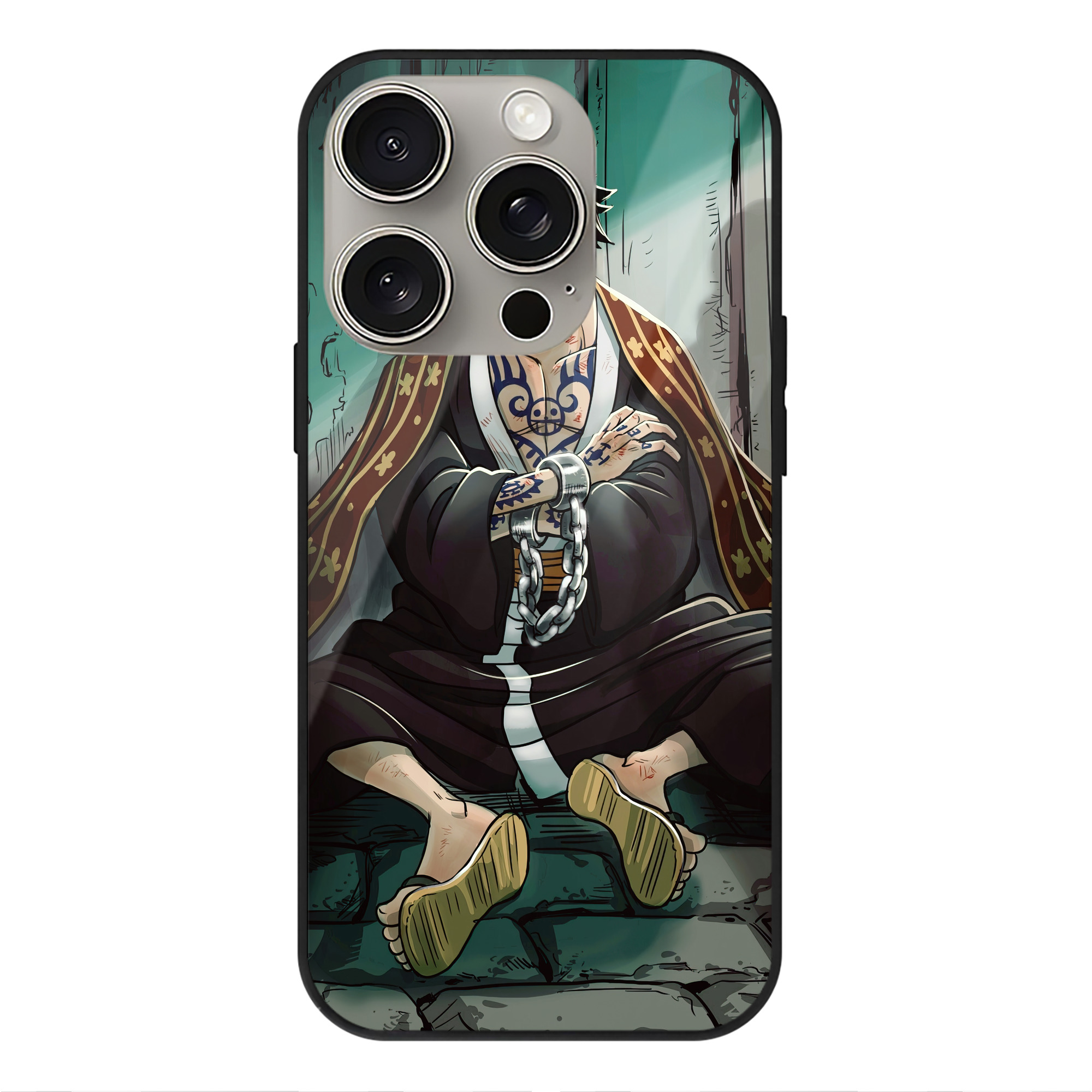 （画像用） ワンピース ONE PIECE 【iPhone15Pro対応】スマホケース 耐衝撃＆黄変防止 背面ガラス