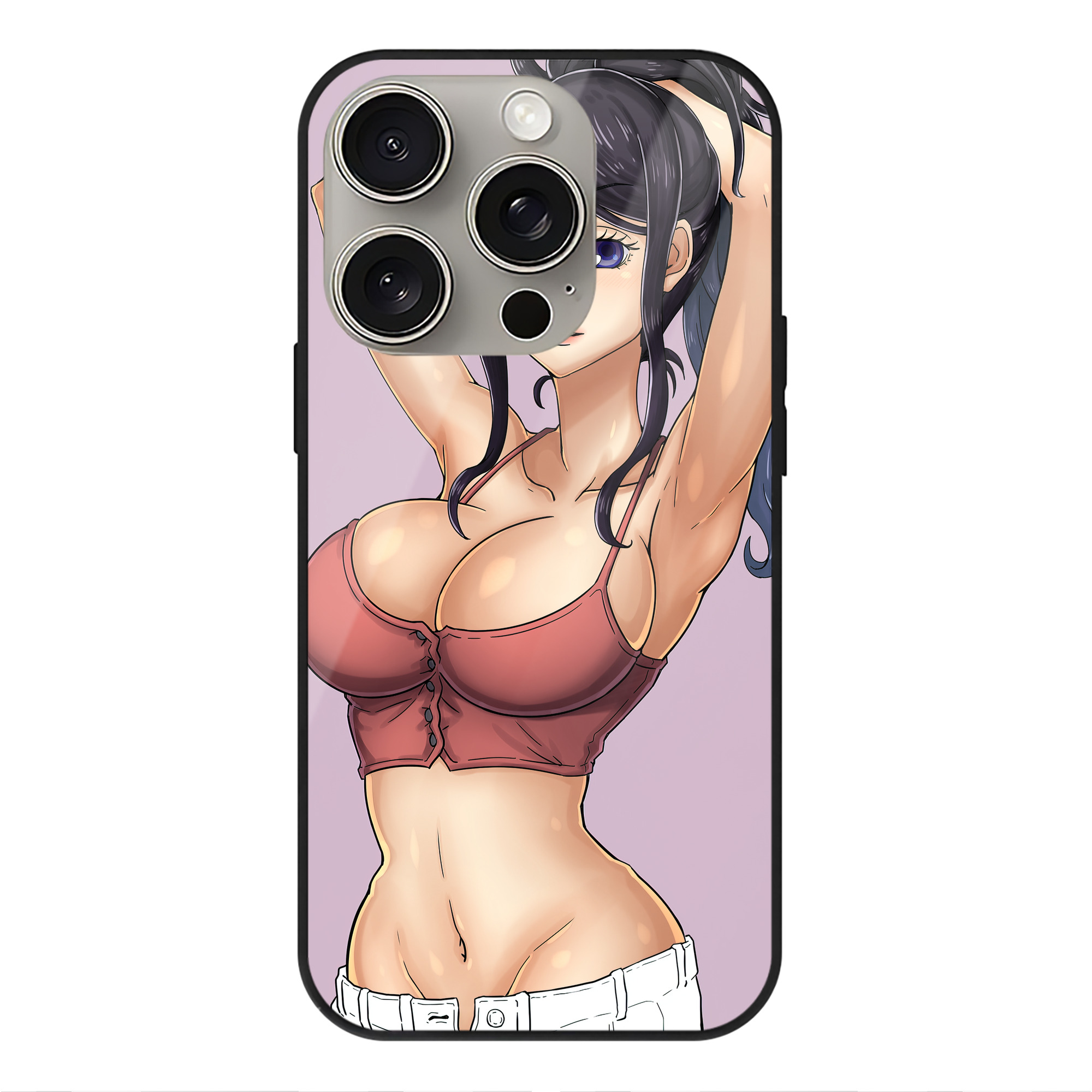 （画像用） ワンピース ONE PIECE 【iPhone15Pro対応】スマホケース 耐衝撃＆黄変防止 背面ガラス