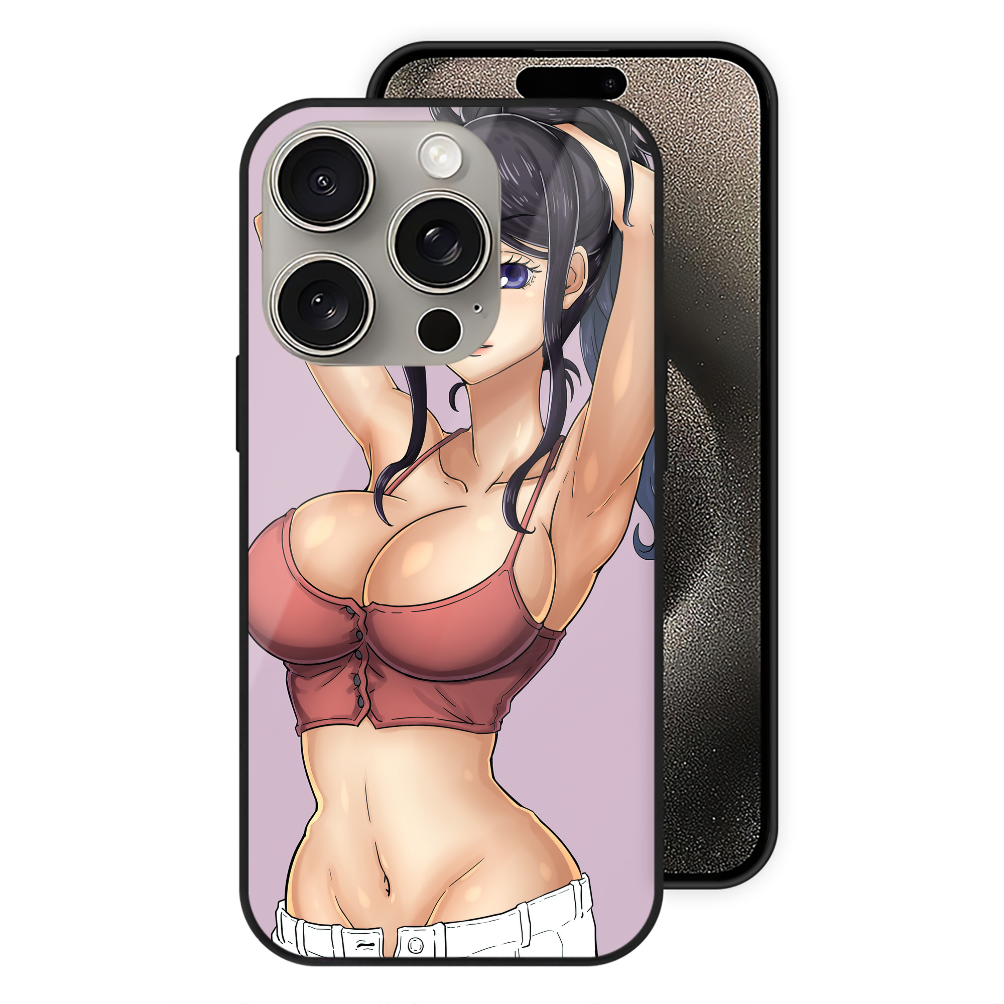 ワンピース ONE PIECE 【iPhone15Pro対応】スマホケース 耐衝撃＆黄変防止 背面ガラス