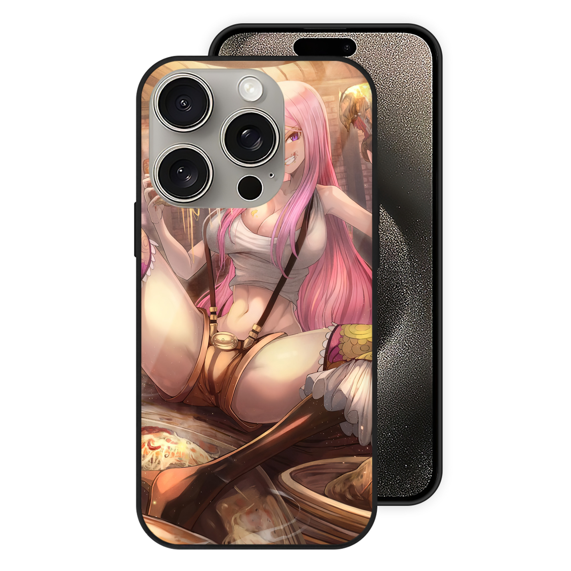 ワンピース ONE PIECE 【iPhone15Pro対応】スマホケース 耐衝撃＆黄変防止 背面ガラス