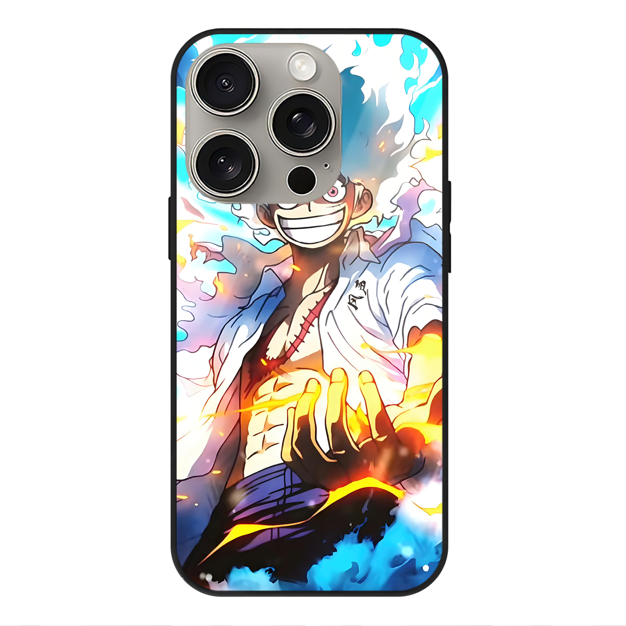 （画像用） ワンピース ONE PIECE 【iPhone15Pro対応】スマホケース 耐衝撃＆黄変防止 背面ガラス
