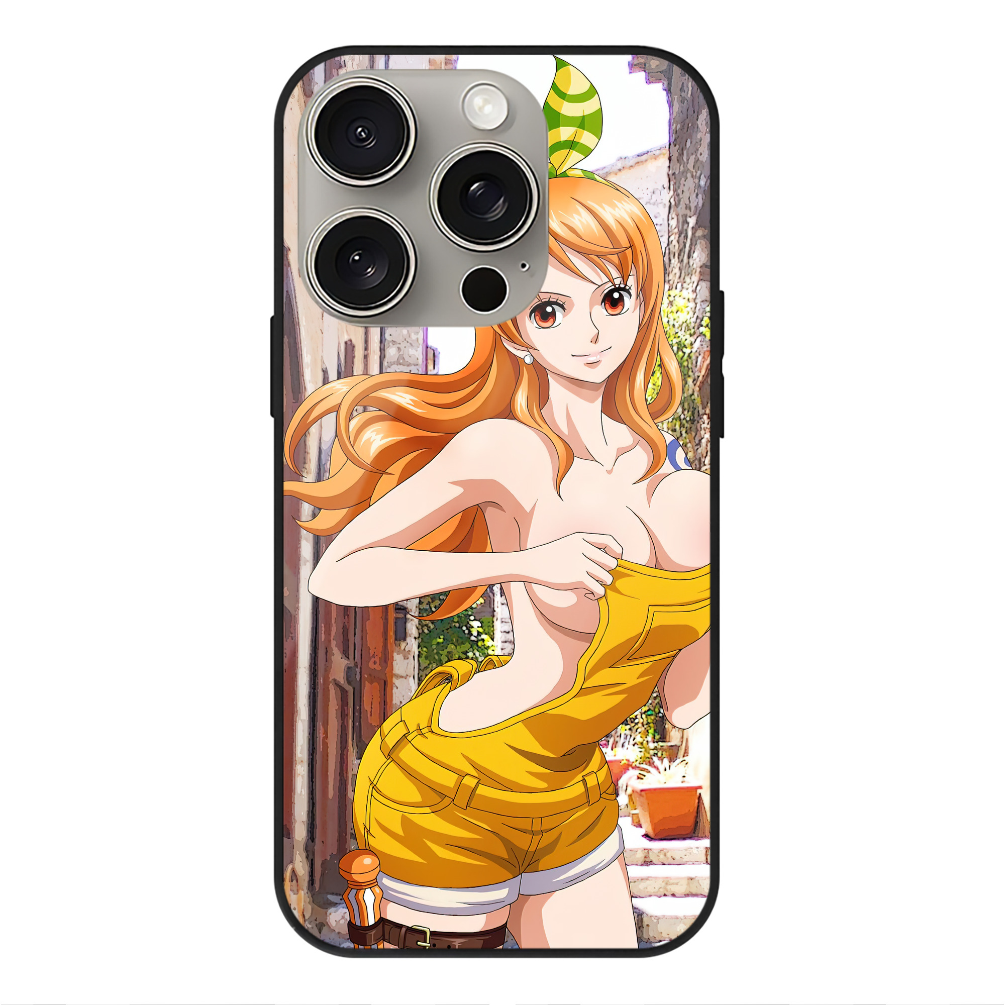 （画像用） ワンピース ONE PIECE 【iPhone15Pro対応】スマホケース 耐衝撃＆黄変防止 背面ガラス