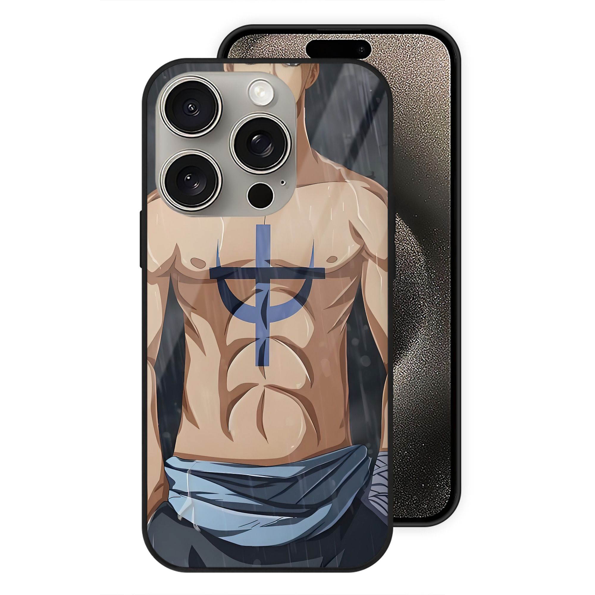 ワンピース ONE PIECE 【iPhone15Pro対応】スマホケース 耐衝撃＆黄変防止 背面ガラス