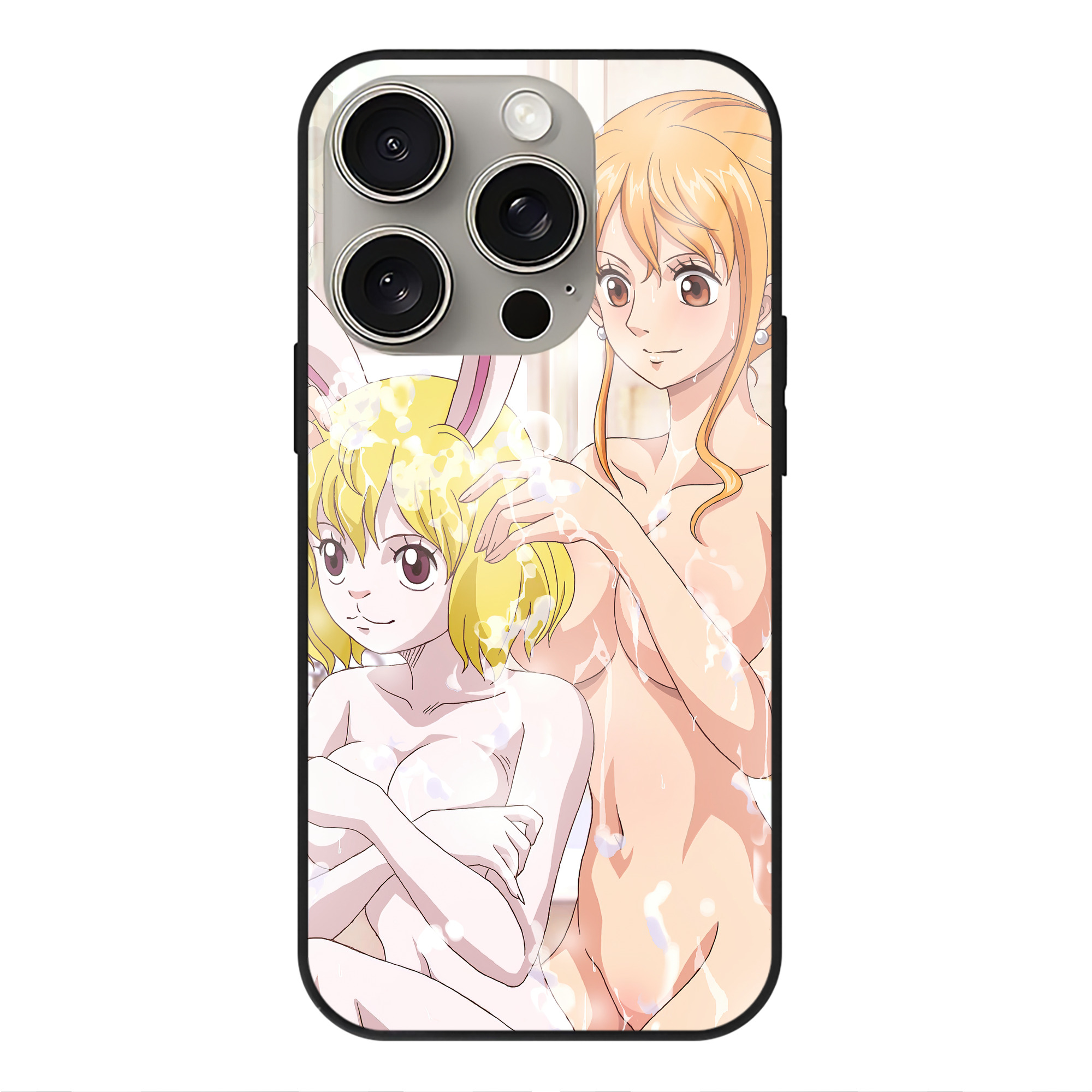 （画像用） ワンピース ONE PIECE 【iPhone15Pro対応】スマホケース 耐衝撃＆黄変防止 背面ガラス