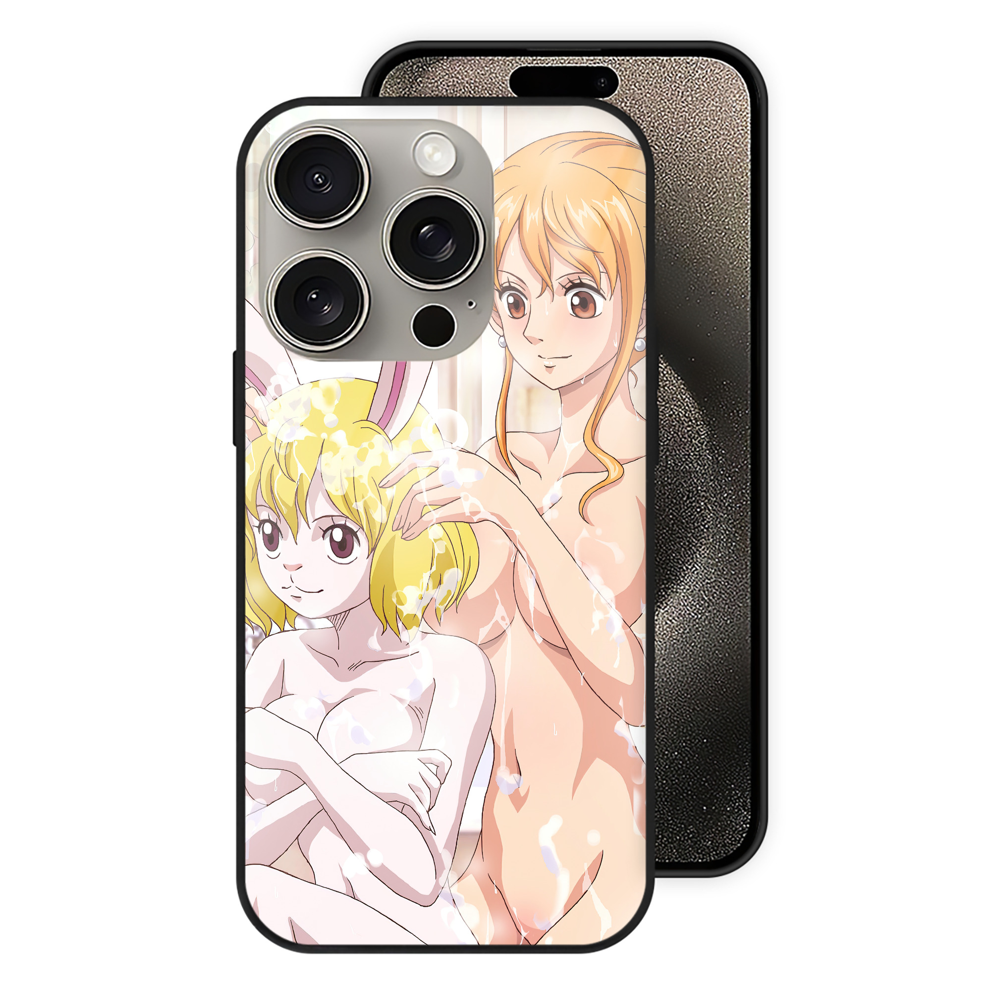 ワンピース ONE PIECE 【iPhone15Pro対応】スマホケース 耐衝撃＆黄変防止 背面ガラス