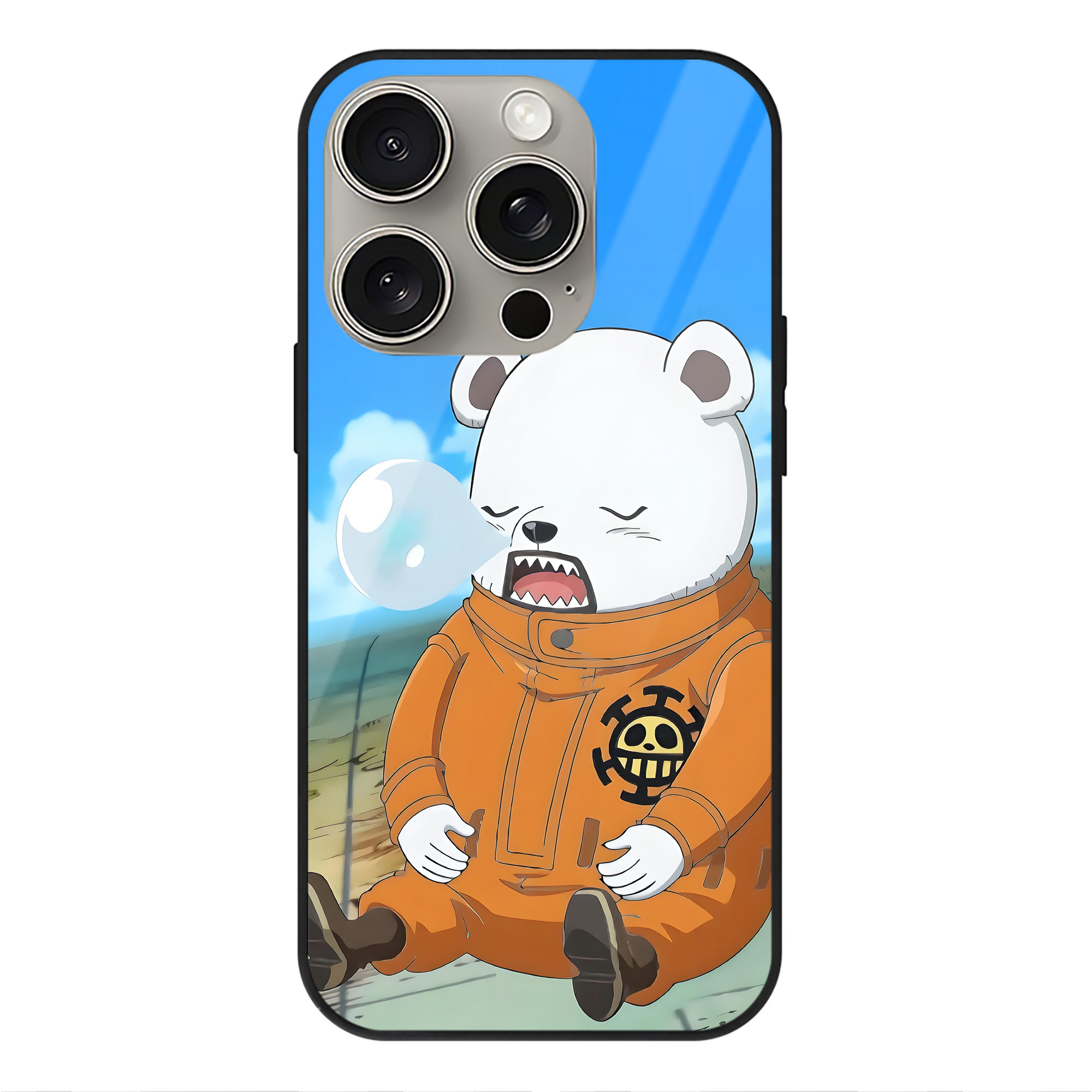 （画像用） ワンピース ONE PIECE 【iPhone15Pro対応】スマホケース 耐衝撃＆黄変防止 背面ガラス