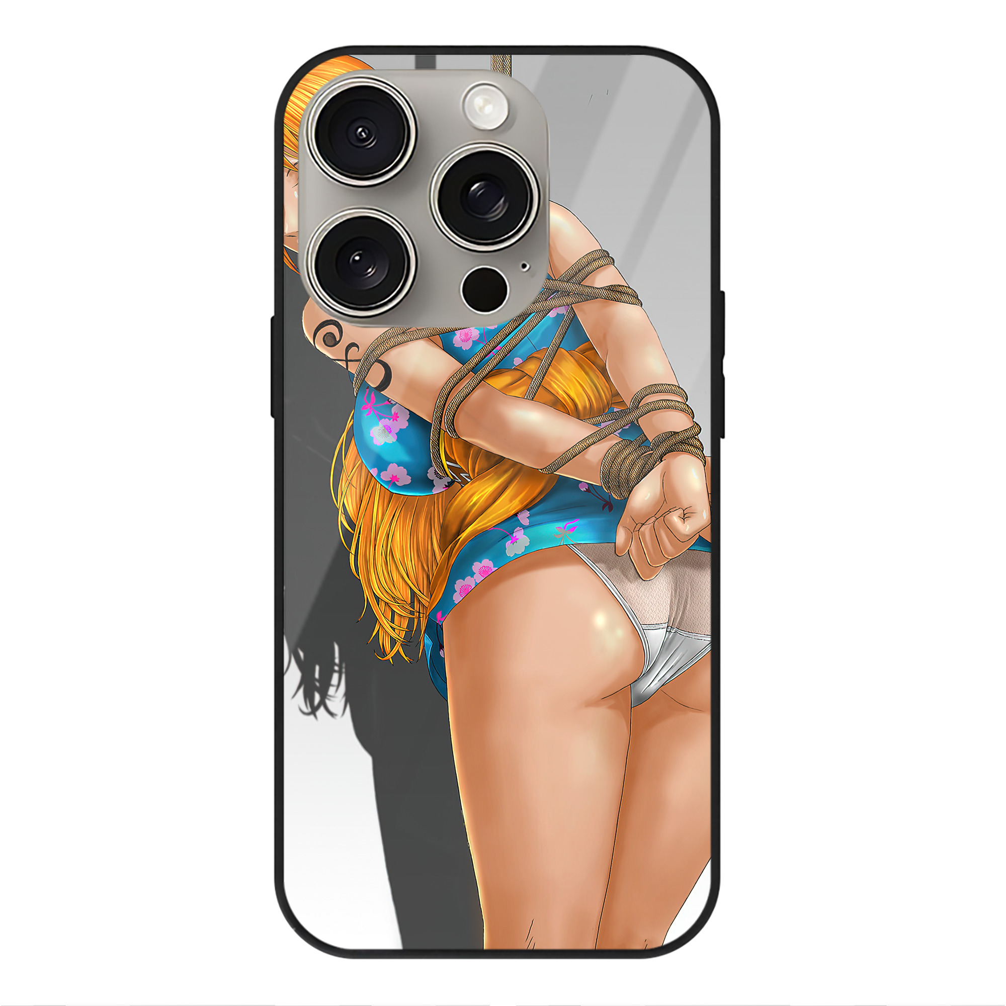 （画像用） ワンピース ONE PIECE 【iPhone15Pro対応】スマホケース 耐衝撃＆黄変防止 背面ガラス