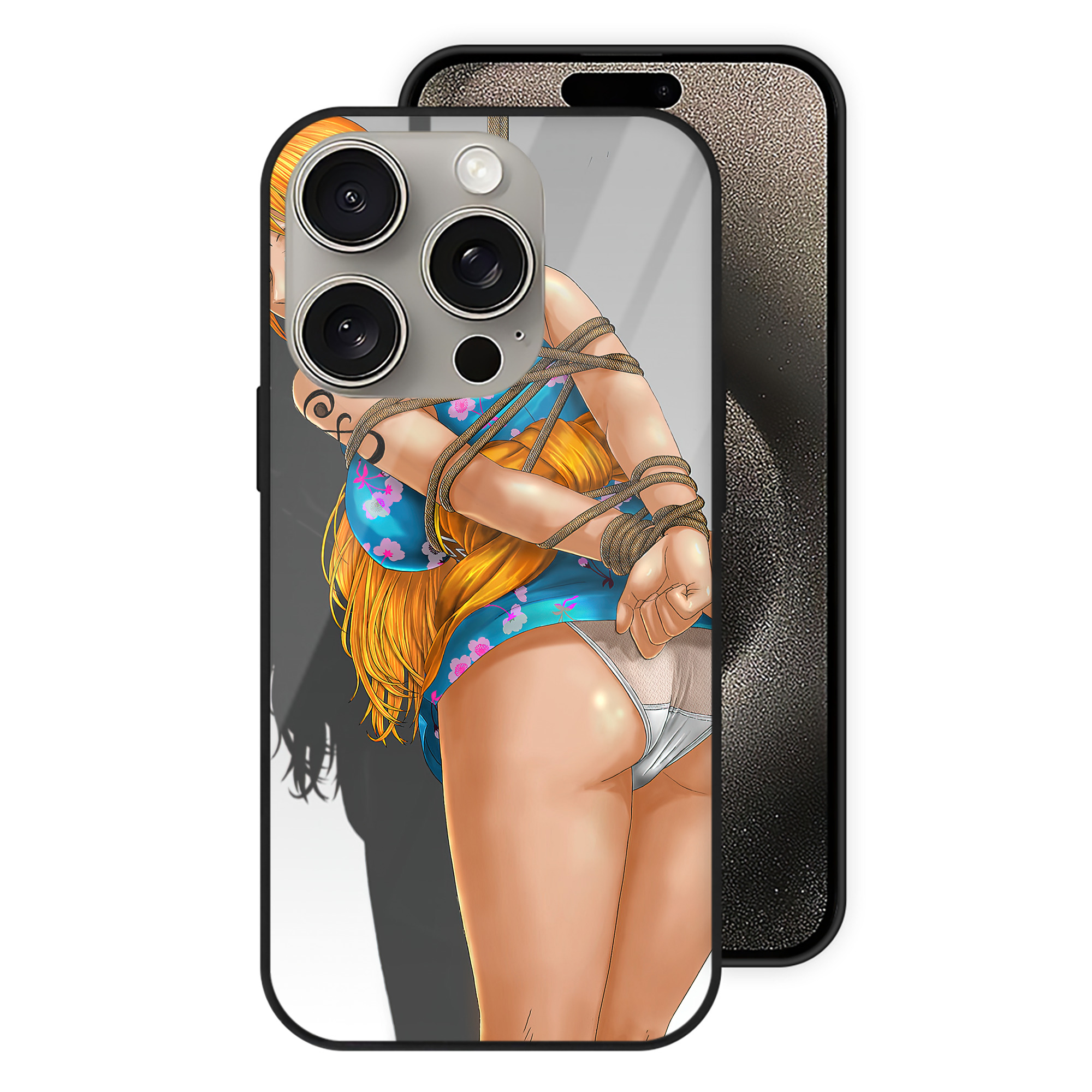 ワンピース ONE PIECE 【iPhone15Pro対応】スマホケース 耐衝撃＆黄変防止 背面ガラス