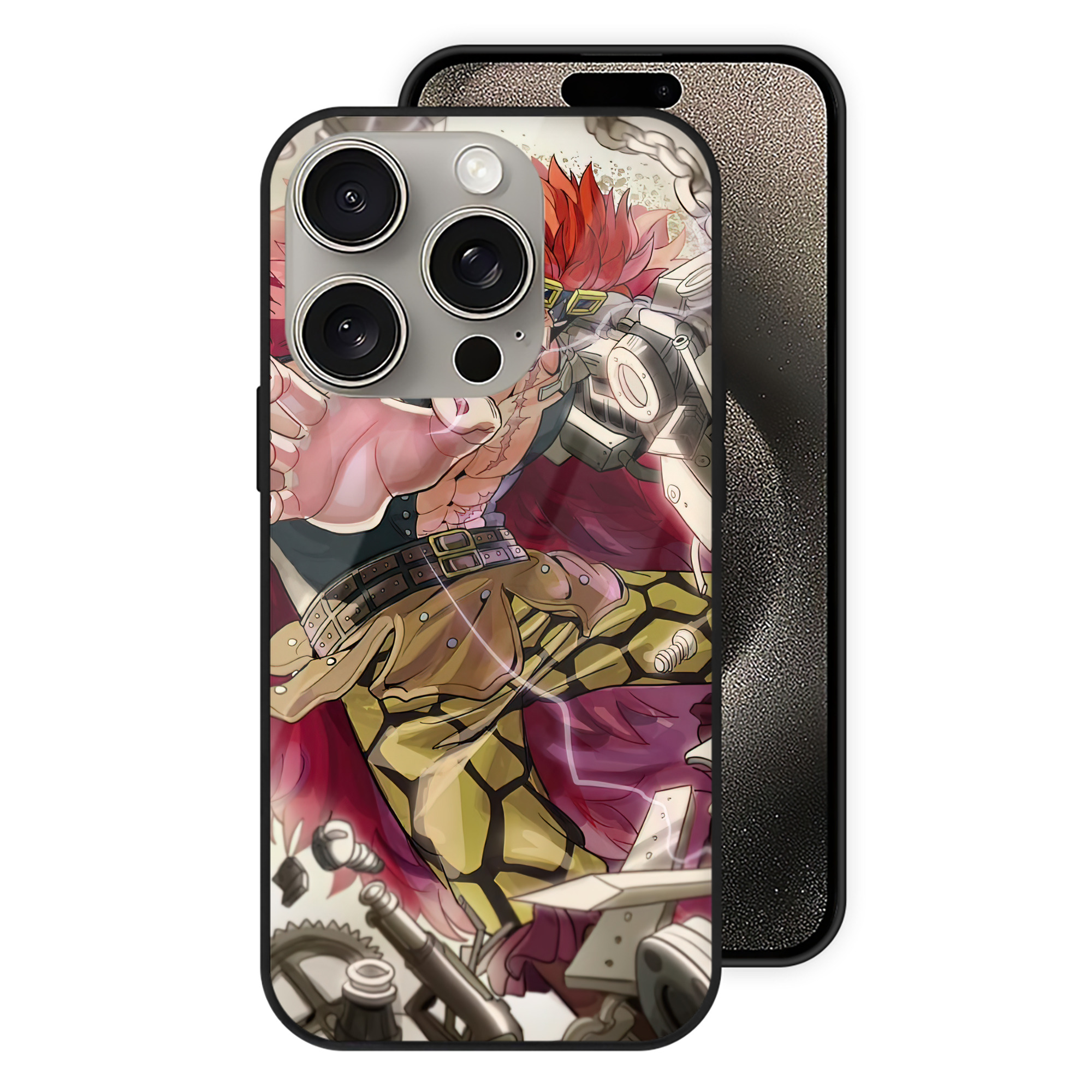 ワンピース ONE PIECE 【iPhone15Pro対応】スマホケース 耐衝撃＆黄変防止 背面ガラス