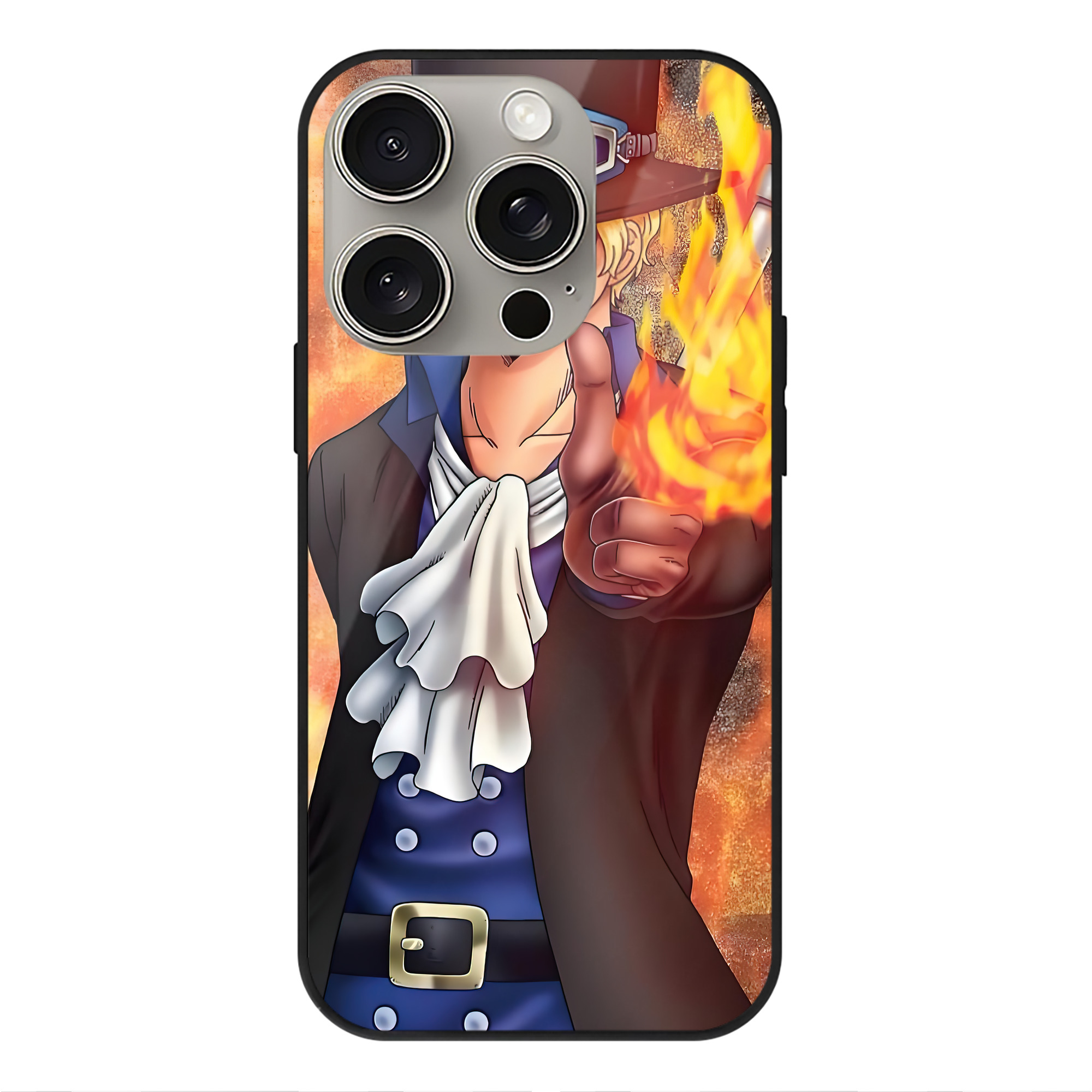 （画像用） ワンピース ONE PIECE 【iPhone15Pro対応】スマホケース 耐衝撃＆黄変防止 背面ガラス