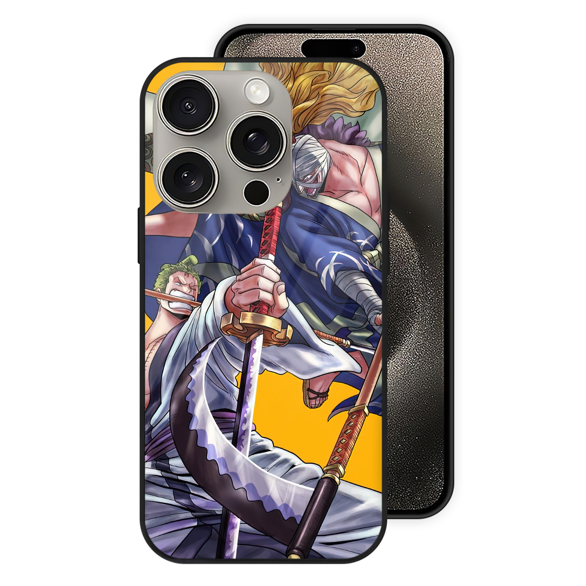 ワンピース ONE PIECE 【iPhone15Pro対応】スマホケース 耐衝撃＆黄変防止 背面ガラス