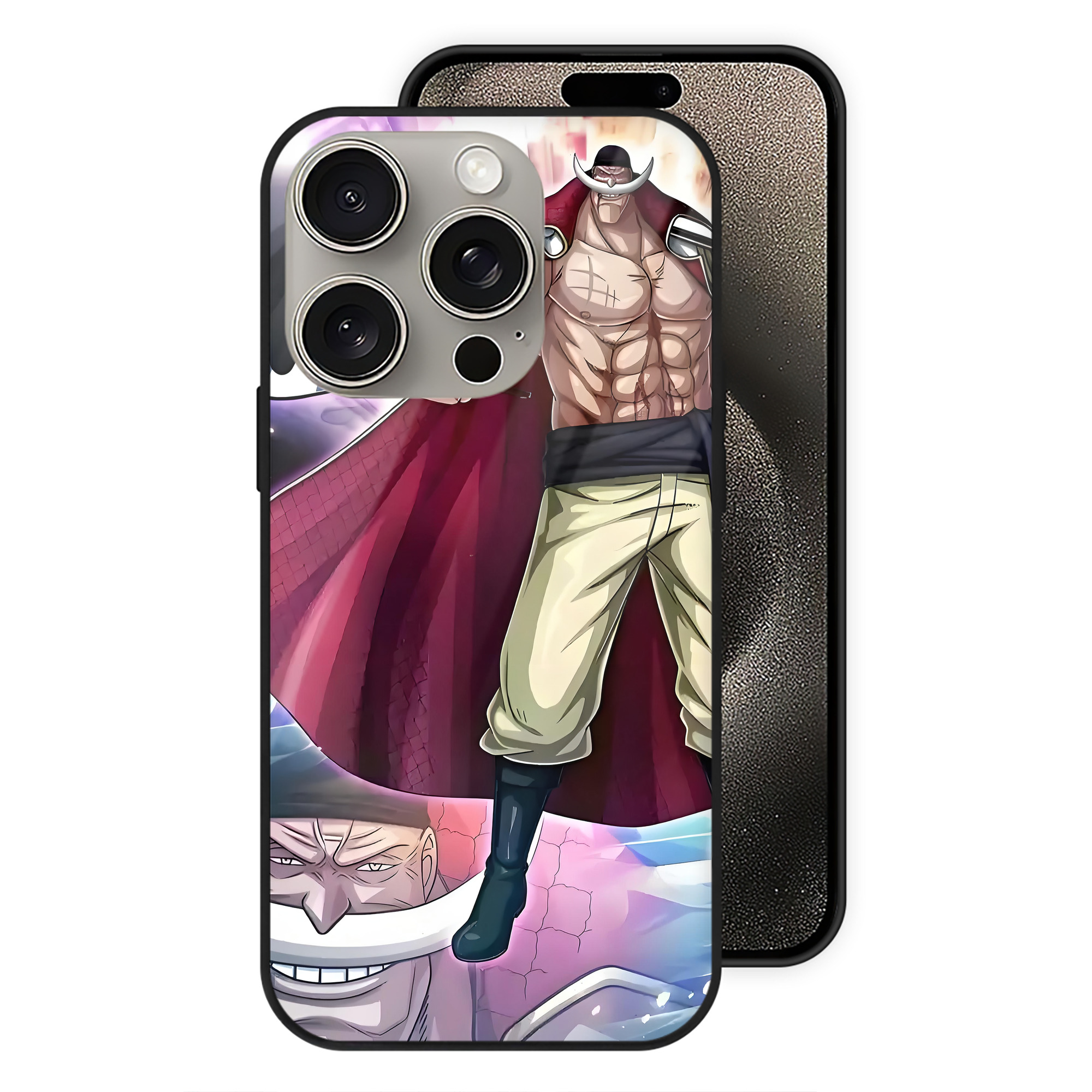 ワンピース ONE PIECE 【iPhone15Pro対応】スマホケース 耐衝撃＆黄変防止 背面ガラス