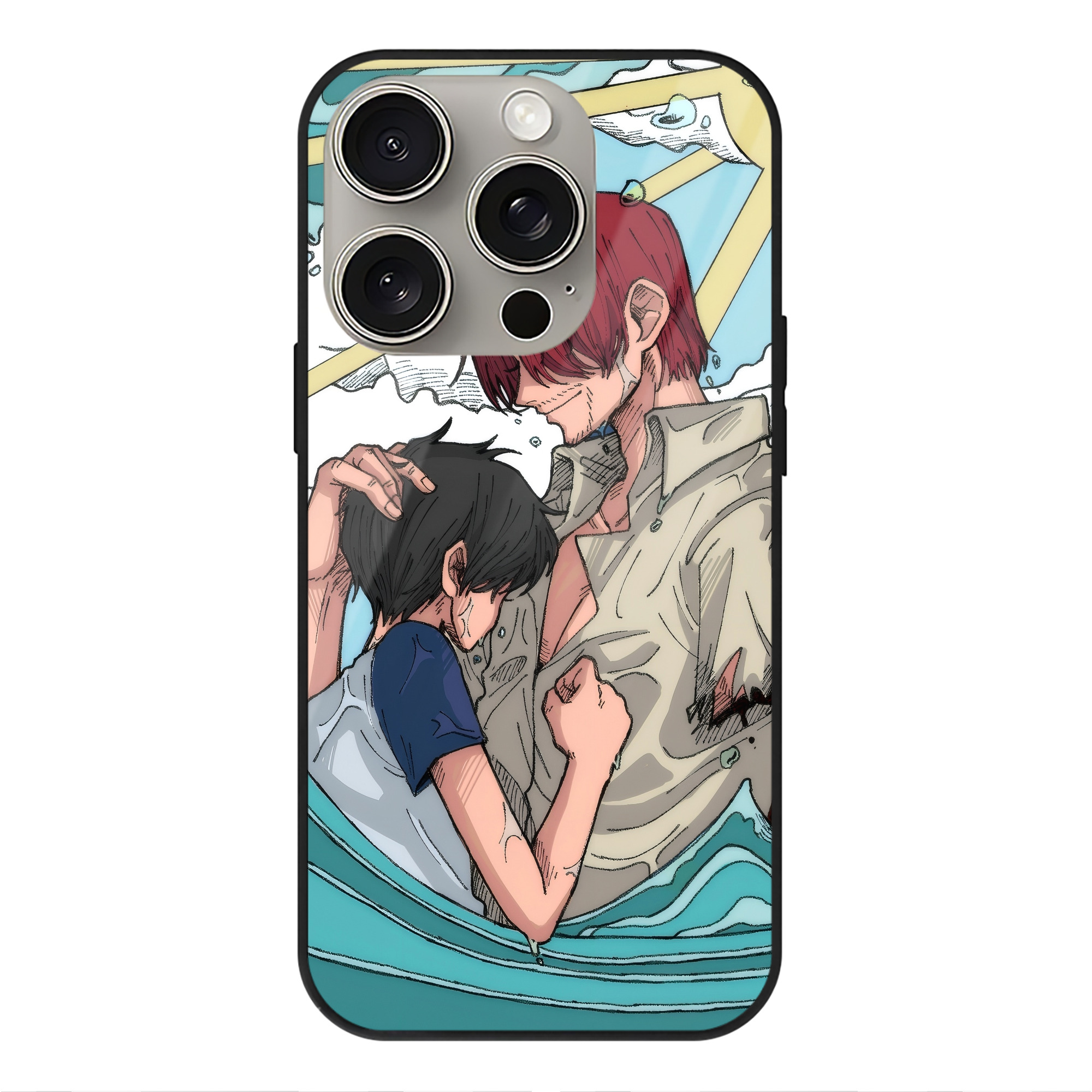 （画像用） ワンピース ONE PIECE 【iPhone15Pro対応】スマホケース 耐衝撃＆黄変防止 背面ガラス