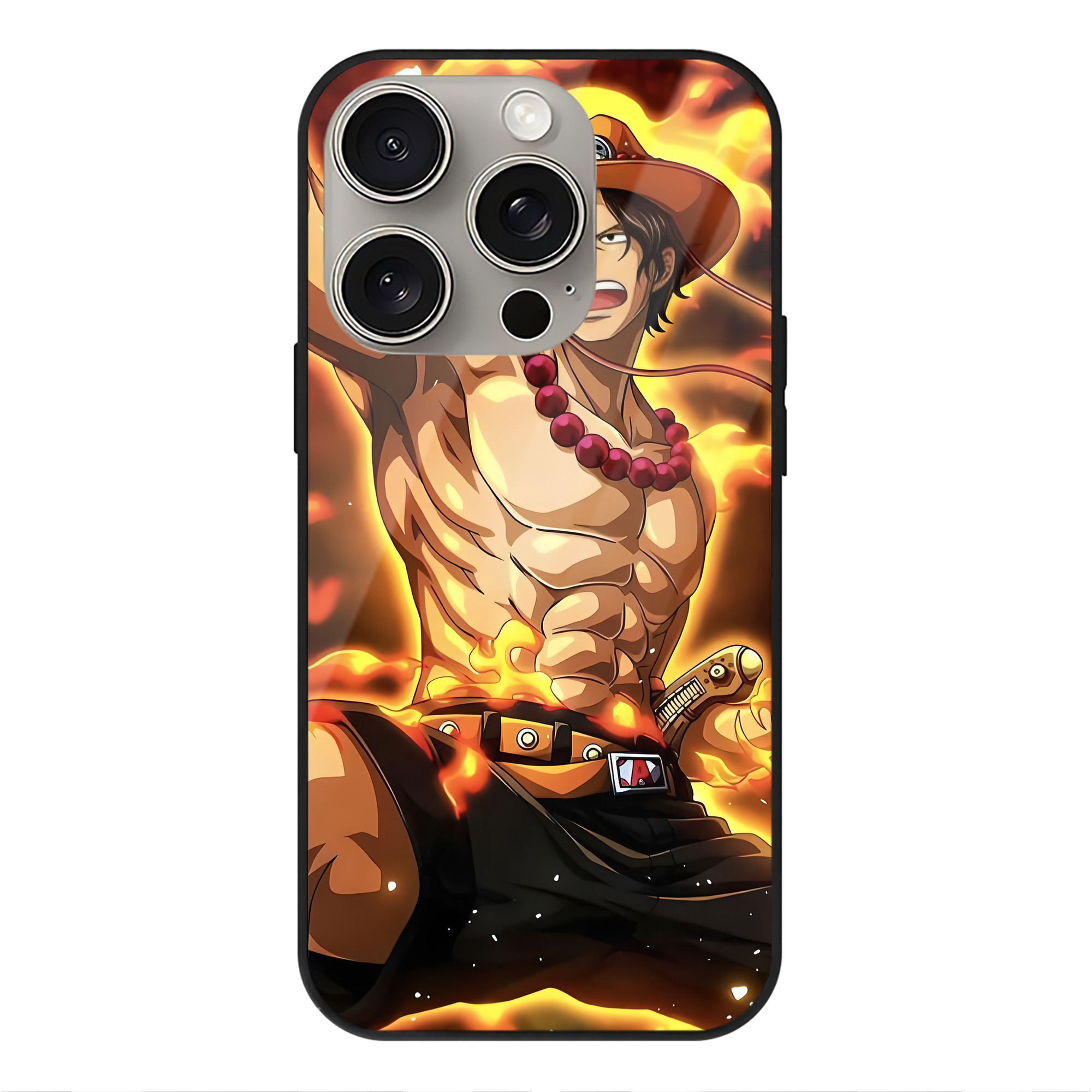 （画像用） ワンピース ONE PIECE 【iPhone15Pro対応】スマホケース 耐衝撃＆黄変防止 背面ガラス