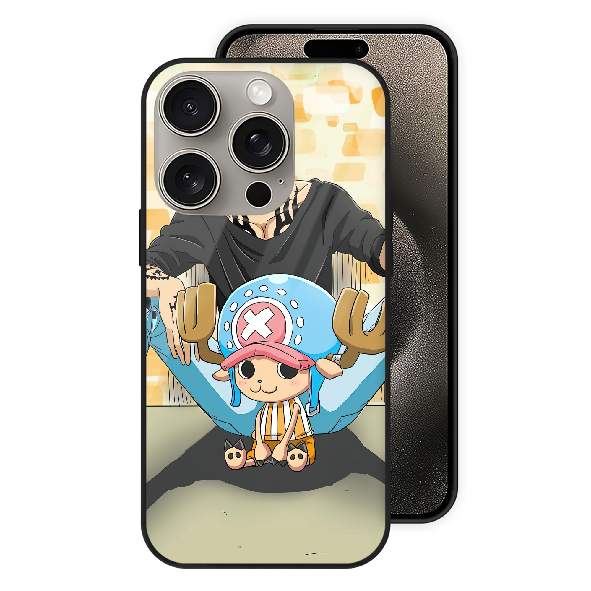 ワンピース ONE PIECE 【iPhone15Pro対応】スマホケース 耐衝撃＆黄変防止 背面ガラス
