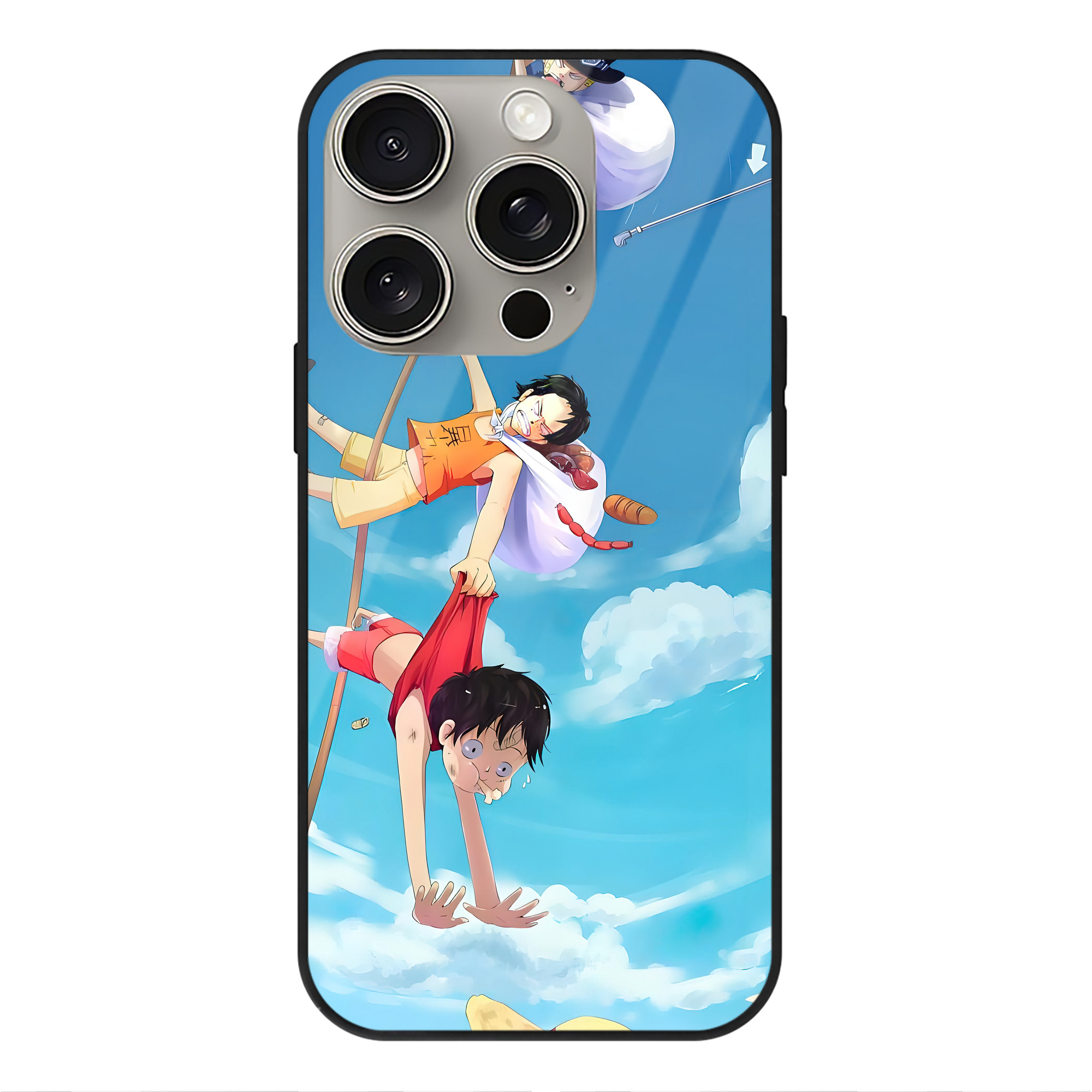 （画像用） ワンピース ONE PIECE 【iPhone15Pro対応】スマホケース 耐衝撃＆黄変防止 背面ガラス