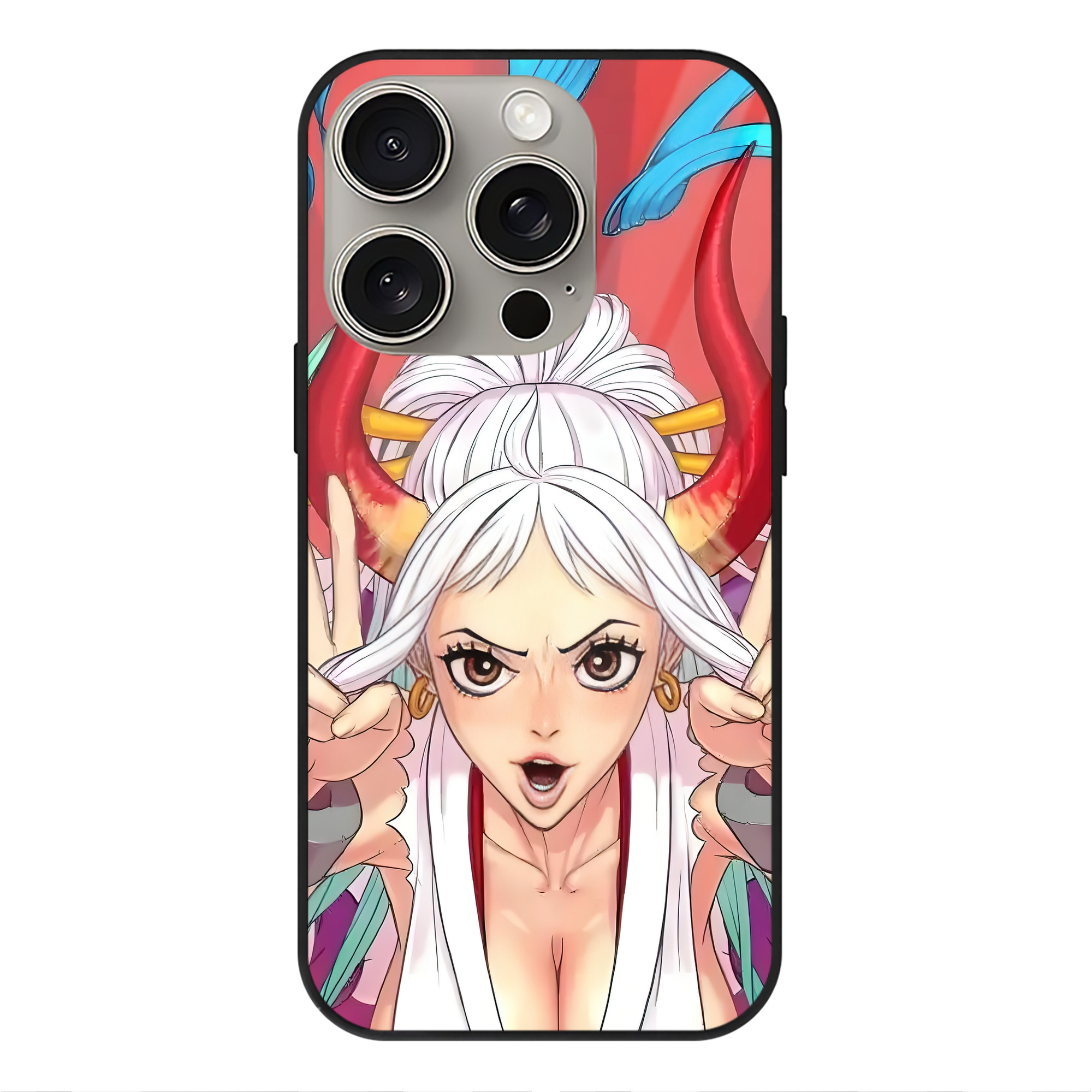 （画像用） ワンピース ONE PIECE 【iPhone15Pro対応】スマホケース 耐衝撃＆黄変防止 背面ガラス