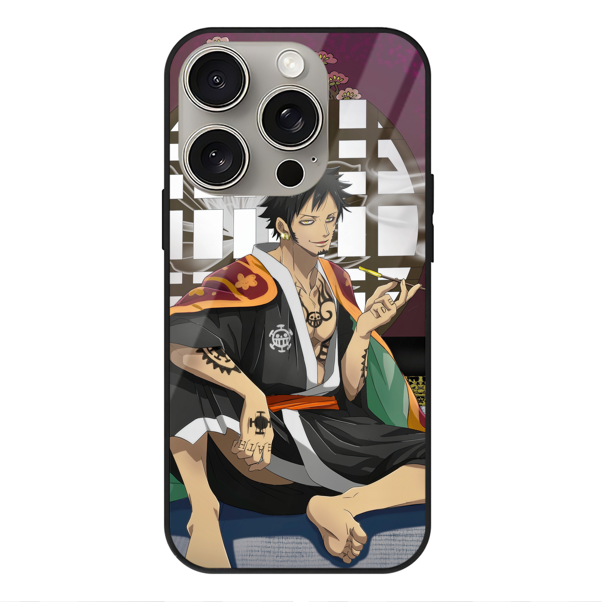 （画像用） ワンピース ONE PIECE 【iPhone15Pro対応】スマホケース 耐衝撃＆黄変防止 背面ガラス