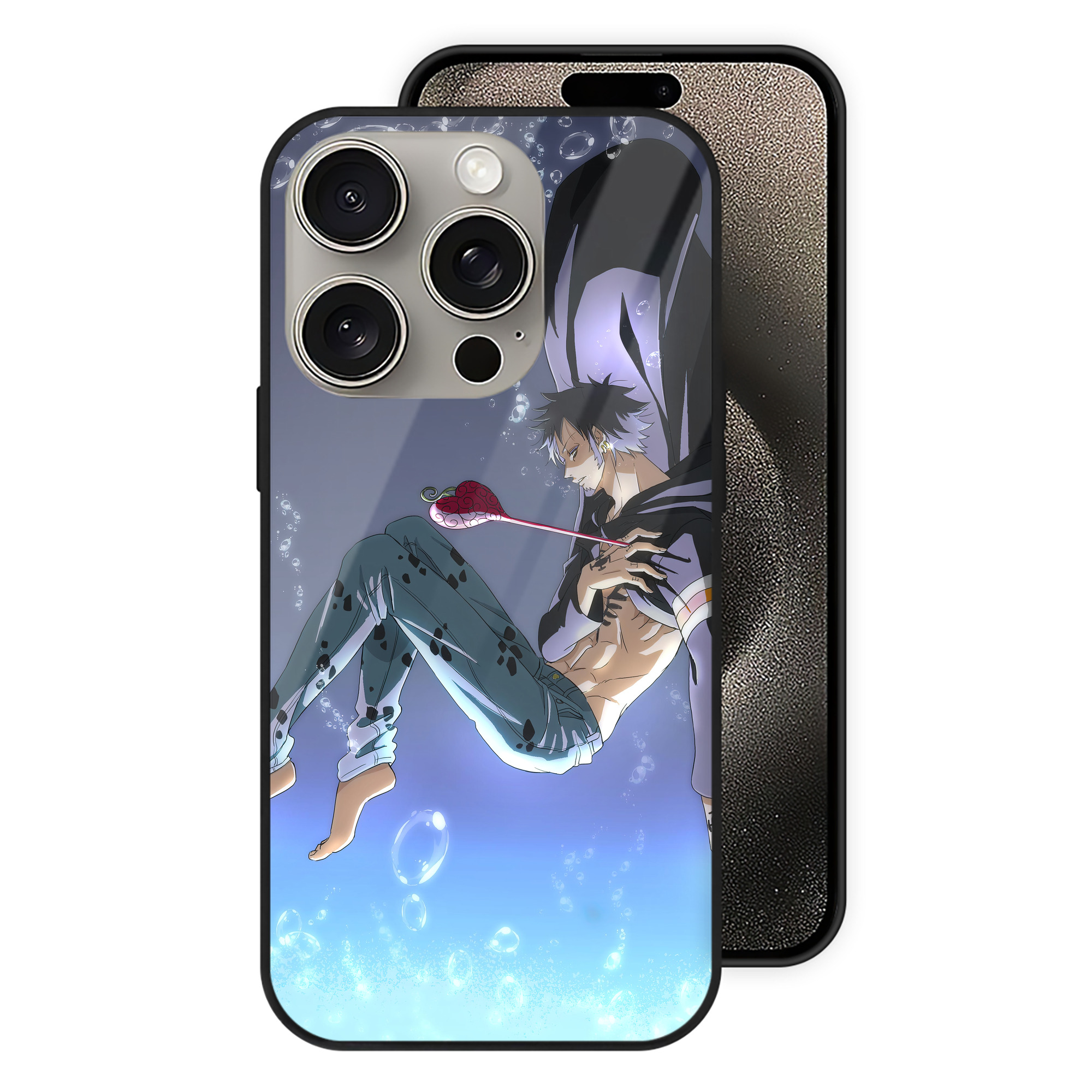 ワンピース ONE PIECE 【iPhone15Pro対応】スマホケース 耐衝撃＆黄変防止 背面ガラス